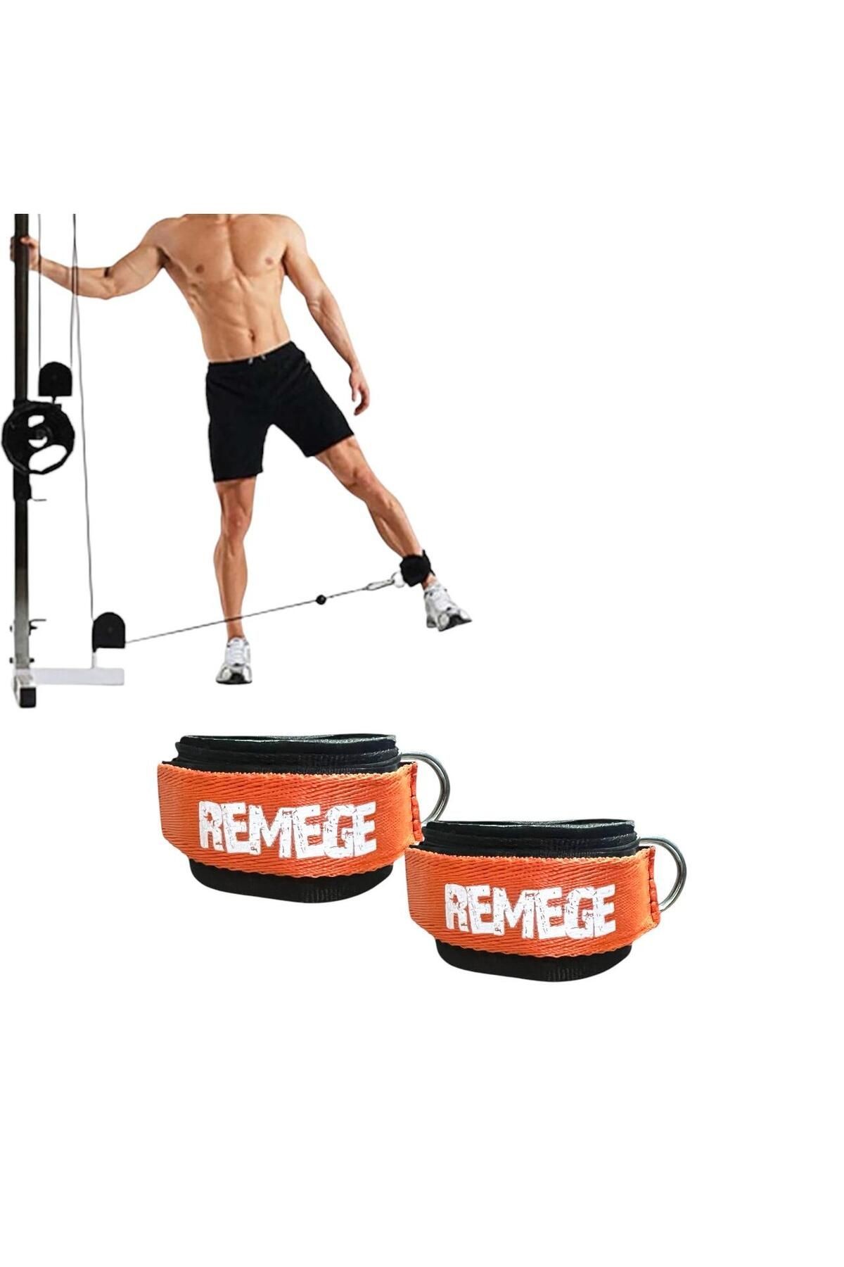 Ayak Bilek Kayışı D-Ring Ağırlık Çekiş Aparatı Direnç Egzersiz Fitness Lastiği Çekme Aparatı 1 Çift