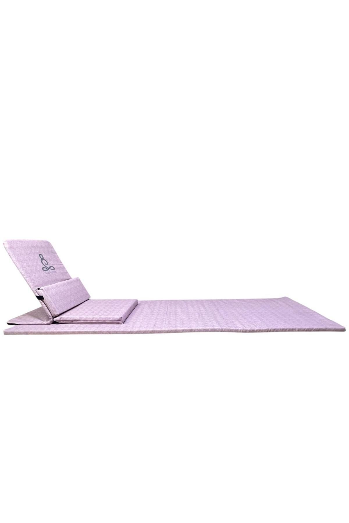 Backjack 3XL - Backjack Yoga Meditasyon Nefes Sandalyesi Destekli Yer Minderi ve 60x180 Kumaş Mat