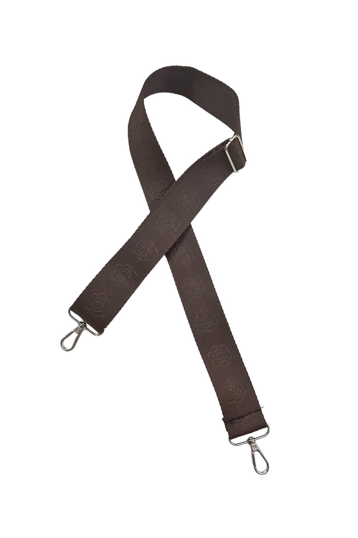 120 Cm Ayarlanabilir Çanta Askısı, Polyester Kolon, Gizli Desen Çanta Askısı - kahverengi