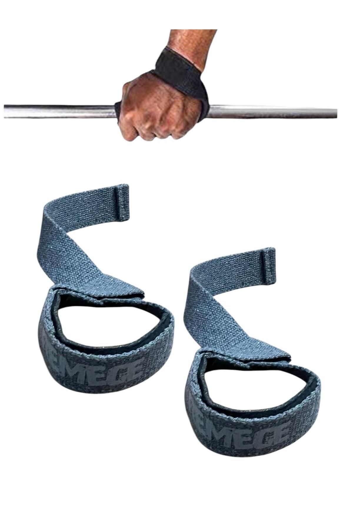 Deadlift Ağırlık Kaldırma Kayışı Halter Strap Fitness Crossfit Ağırlık Kaldırma Kayışı / Wrist Strap - füme