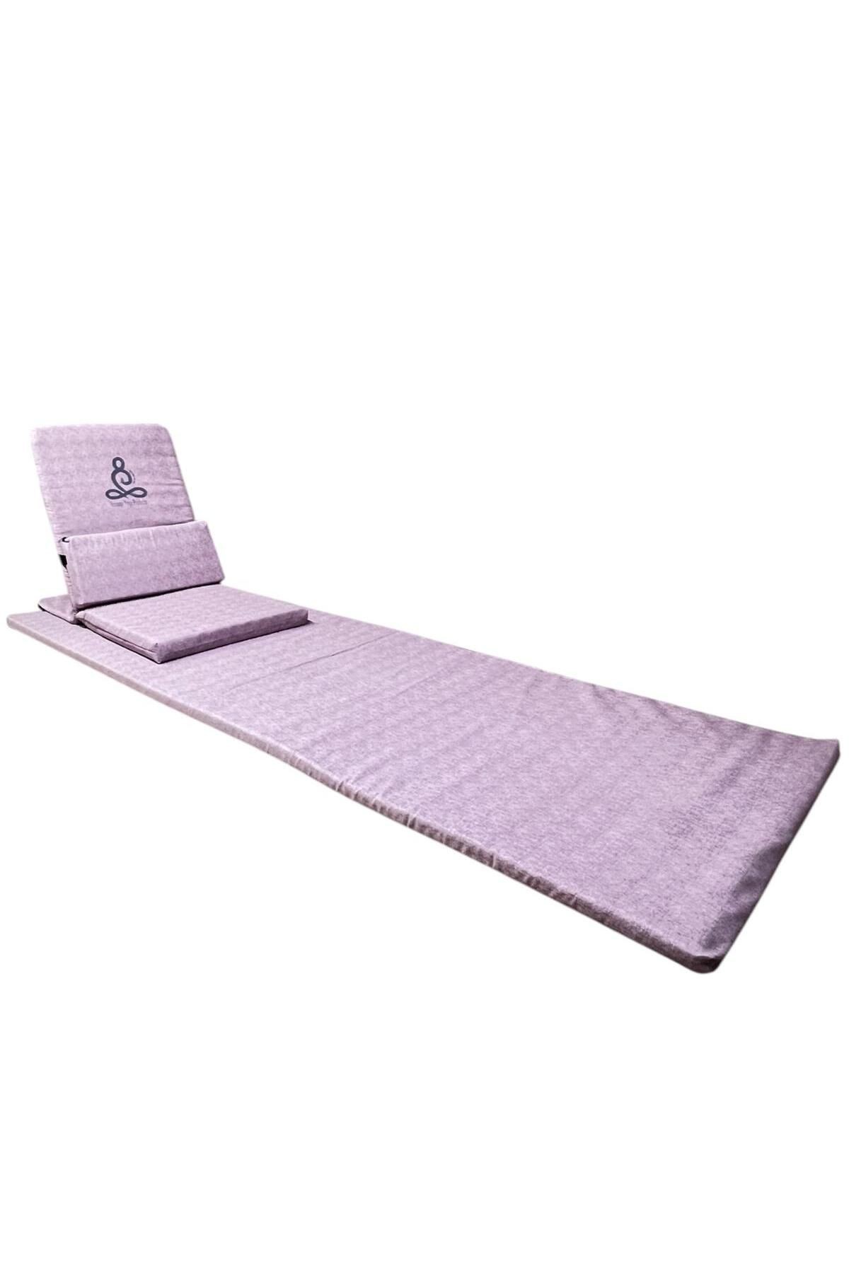Backjack 3XL - Backjack Yoga Meditasyon Nefes Sandalyesi Destekli Yer Minderi ve 60x180 Kumaş Mat