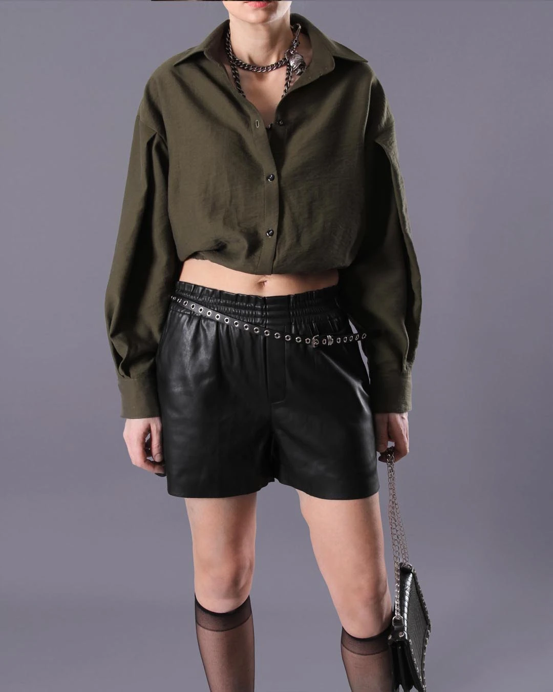 CROSSOVER BUBBLE CROP AEROBIN GÖMLEK