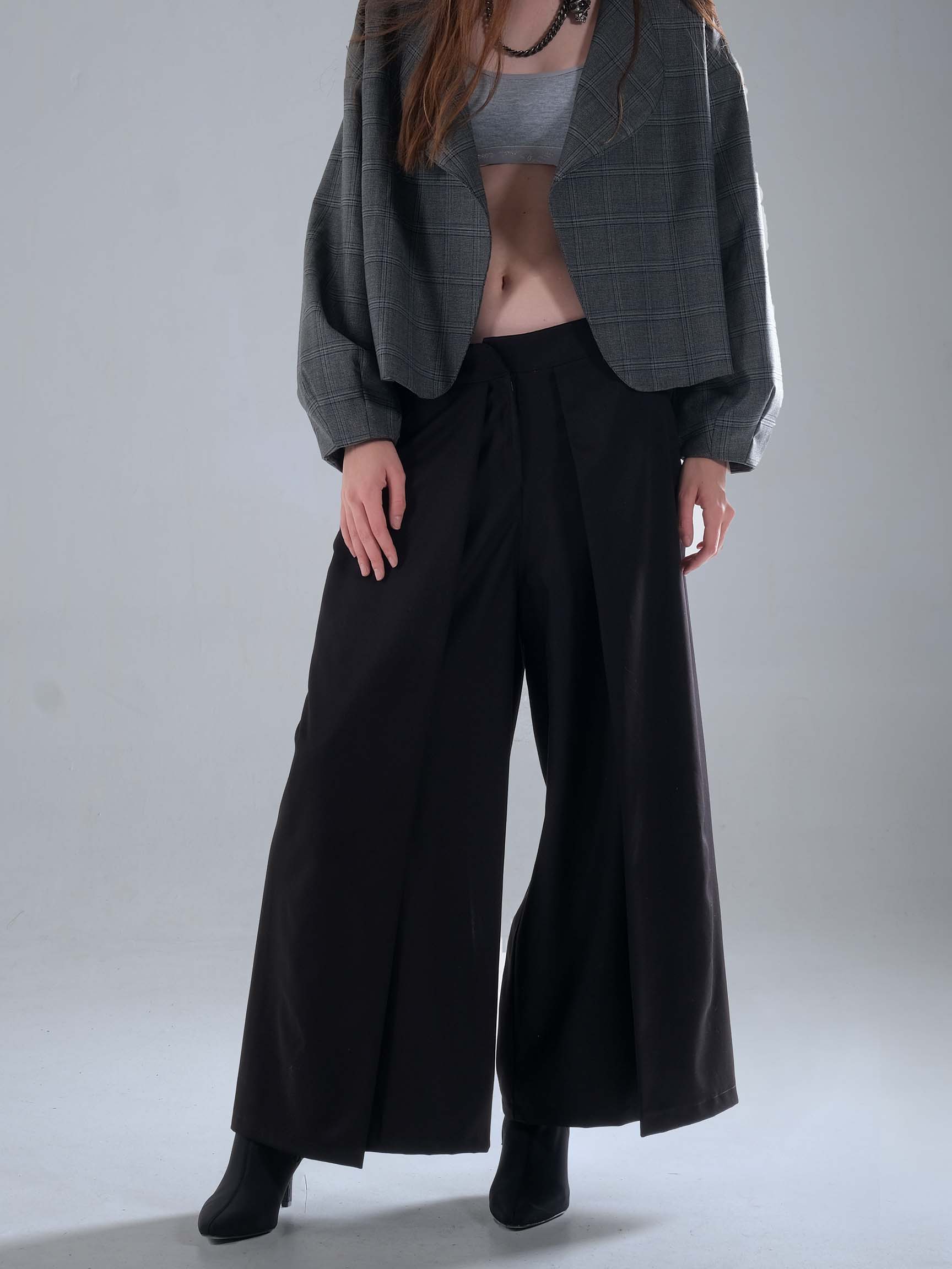 SAMURAI LOOSE FIT TROUSERS - Black