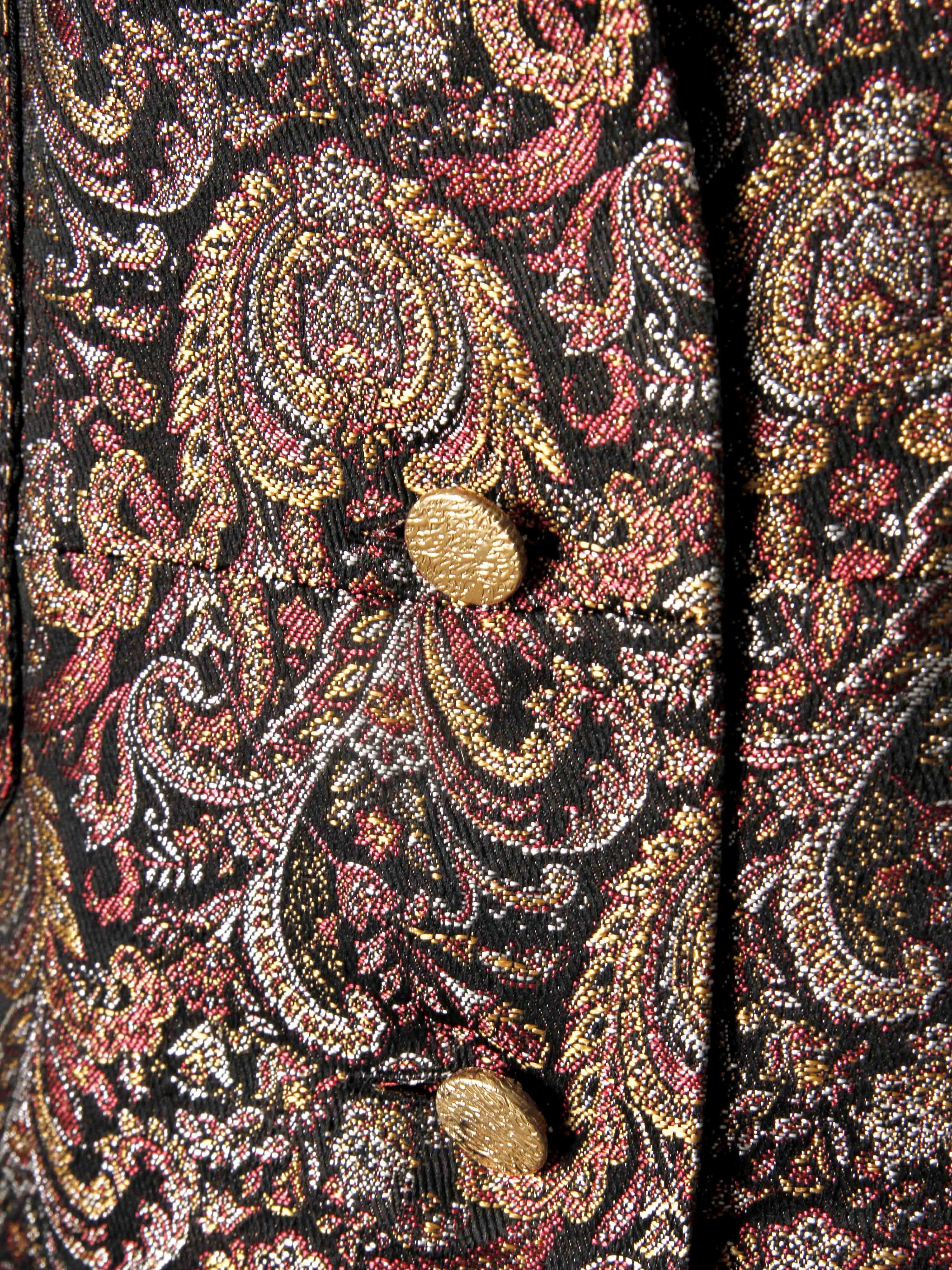 ETHNIC WOVEN PATTERN SHORT CAFTAN JACKET