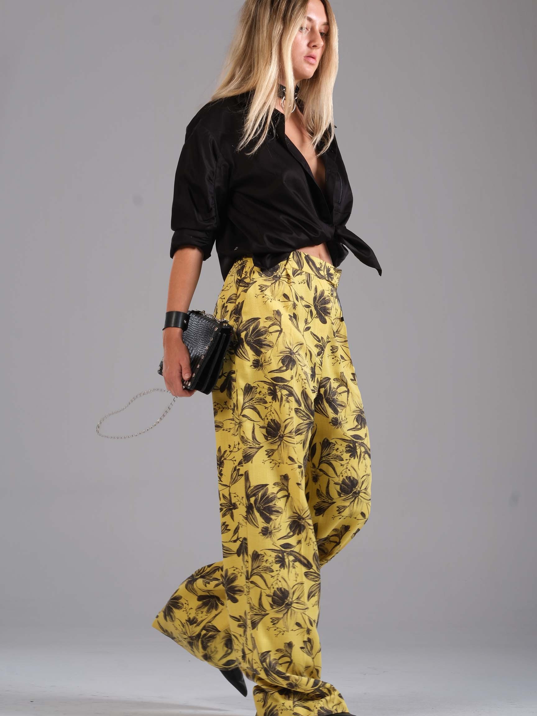 ÇİÇEK DESEN LOOSE KADIN PANTOLON