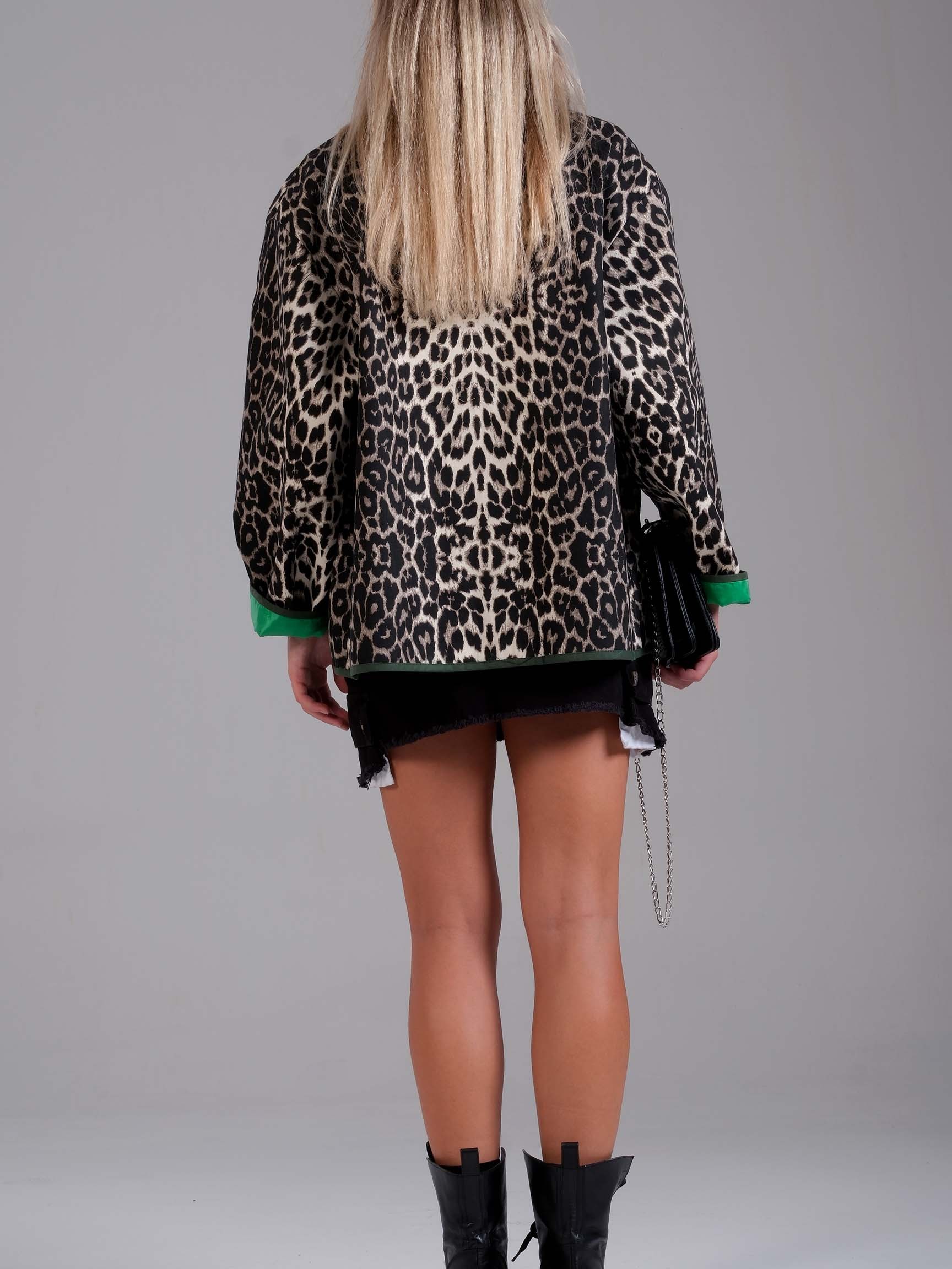 LEOPAR DESEN KADIN CEKET