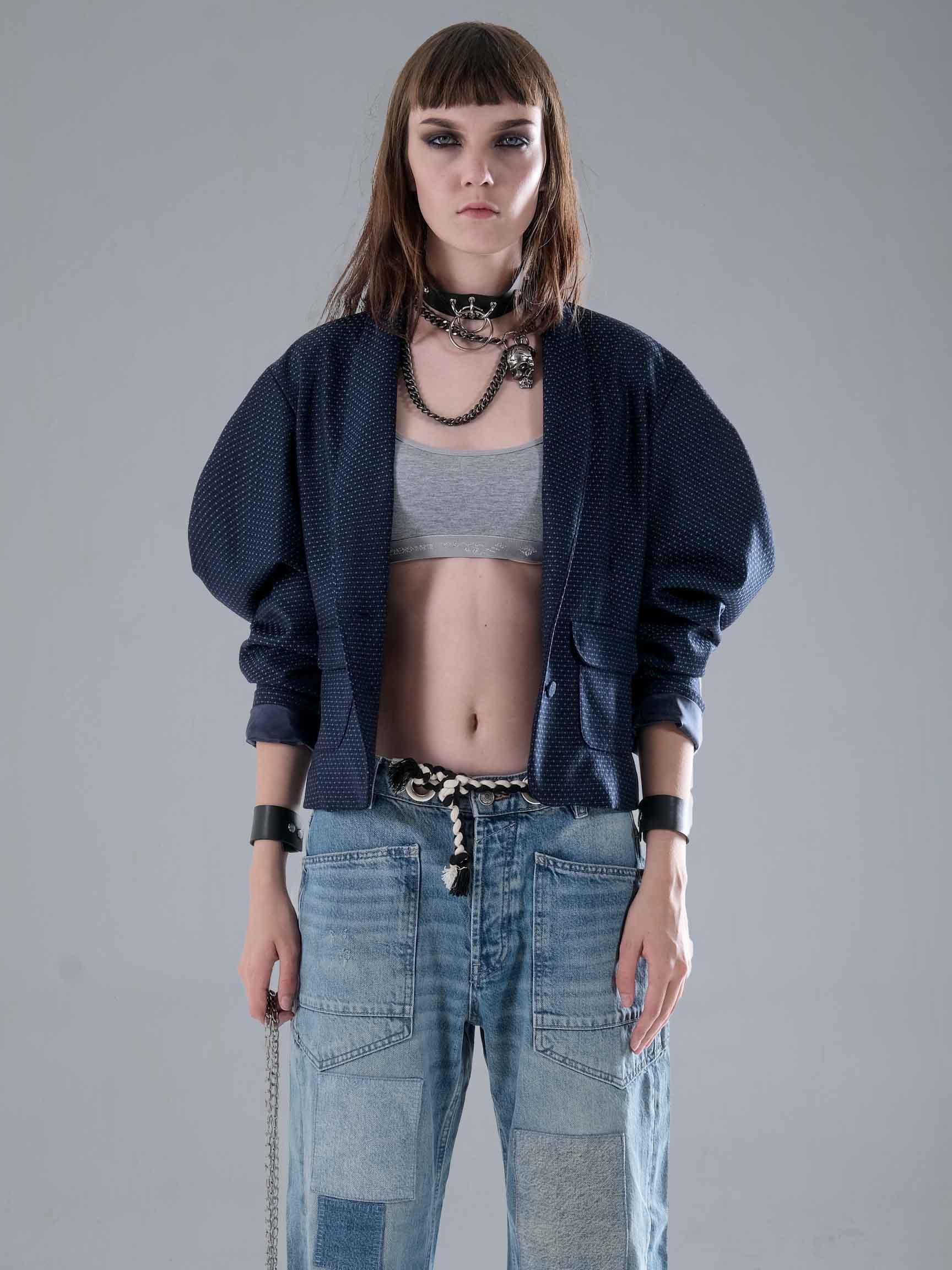BALON KOL CROP KADIN BLAZER
