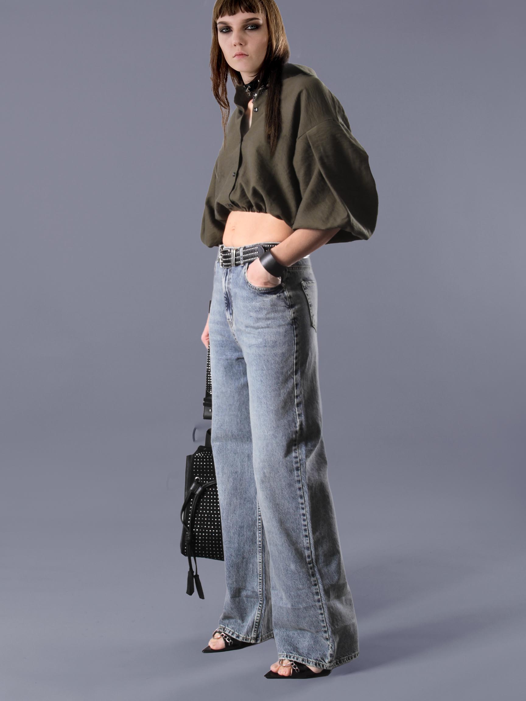 WIDE LEG WOMAN LOOSE DENIM PANT