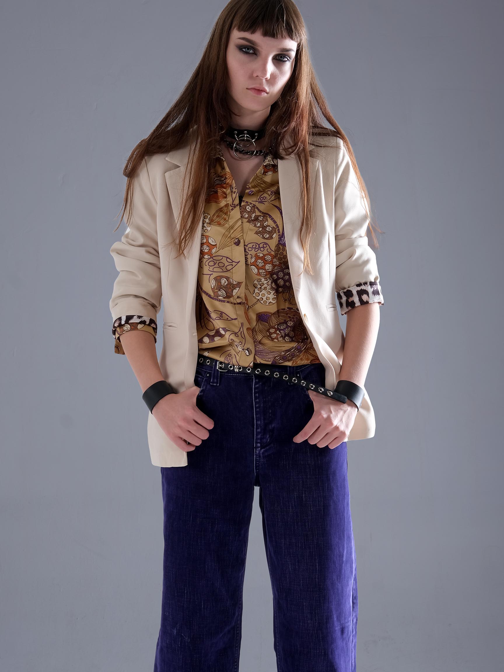 LEOPAR KOL MANŞET KADIN CEKET