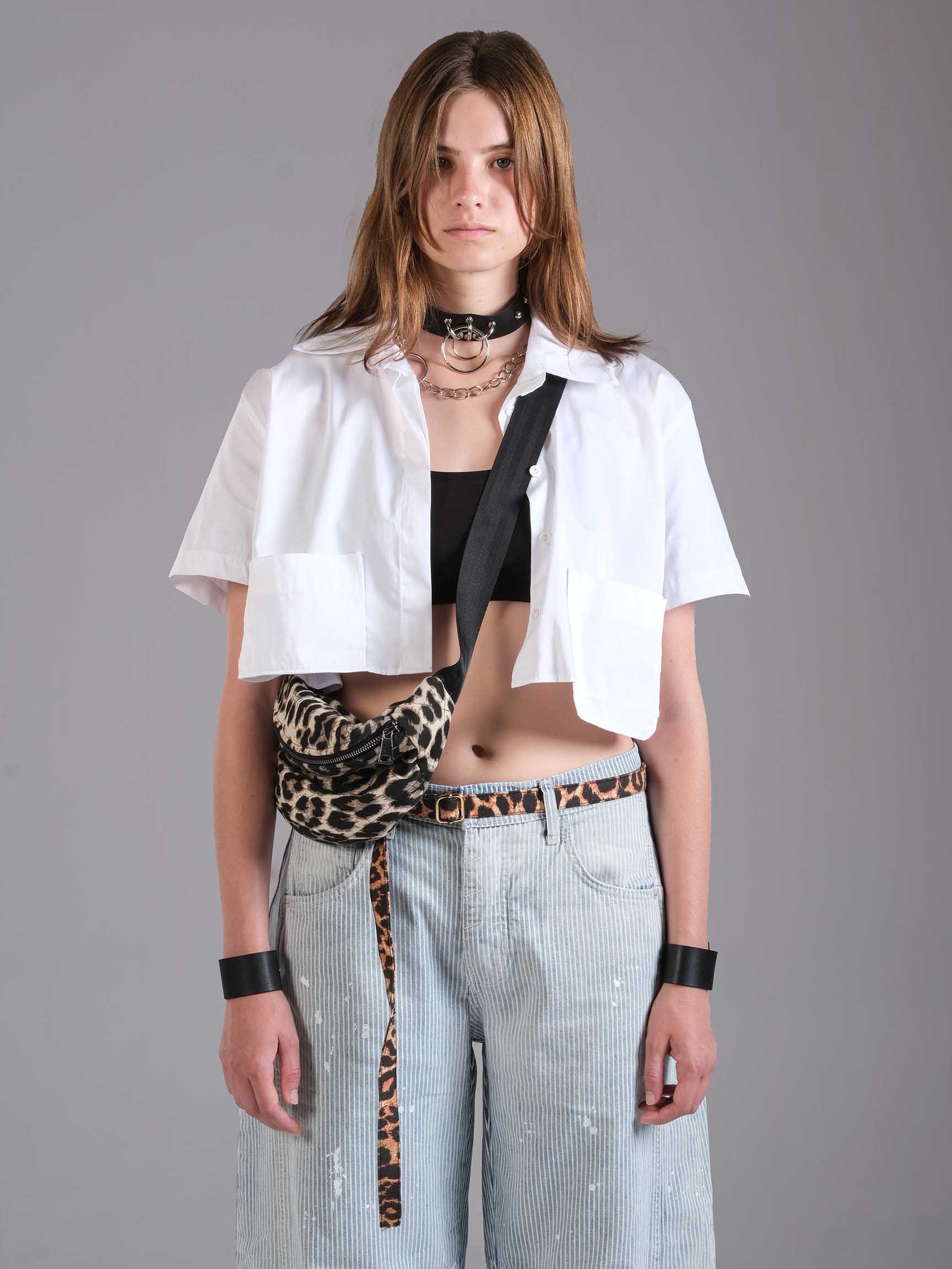 SHORT SLEEVE CROP SHIRT
