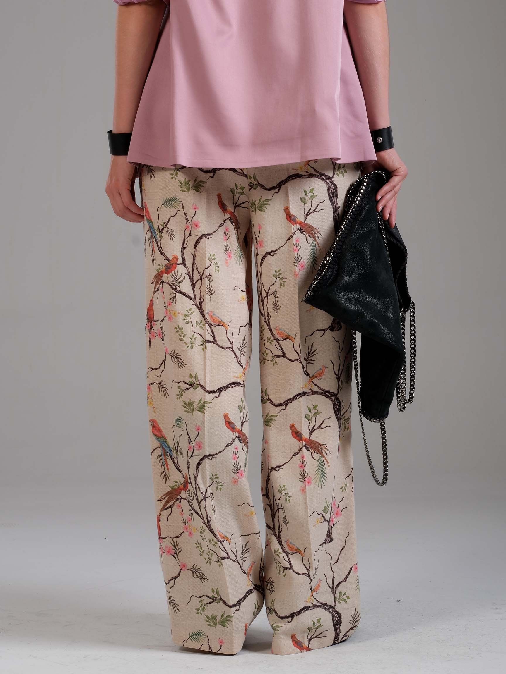 ÇİÇEK DESEN LOOSE KADIN PANTOLON