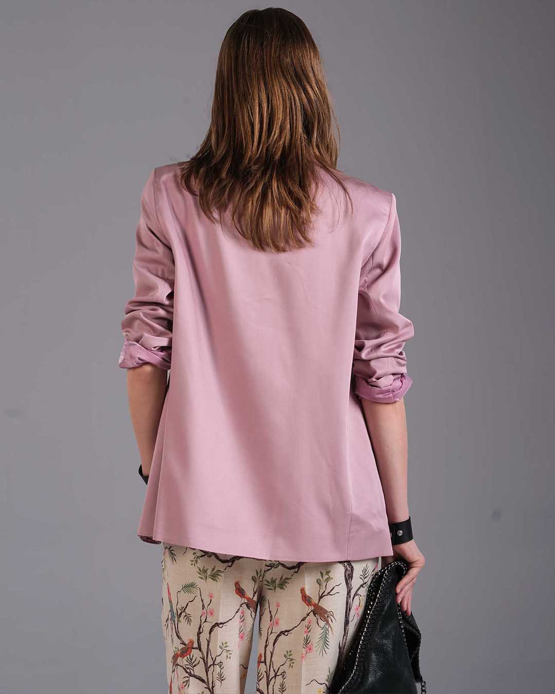 PARLAK DOKU KADIN CEKET