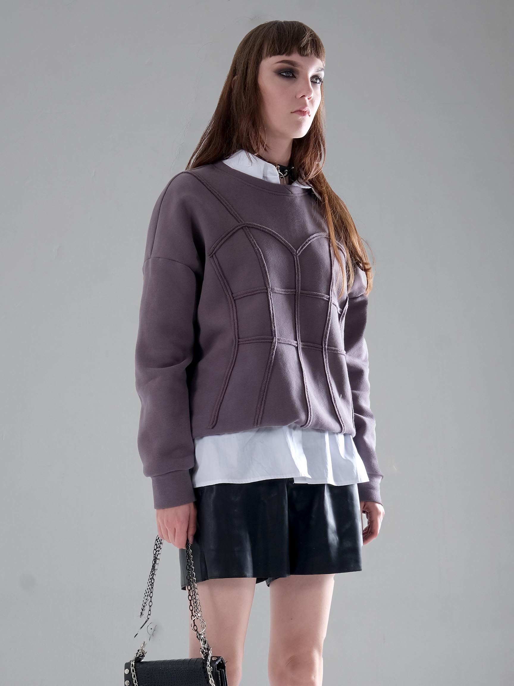 KORSAJ LOOSE SWEATSHIRT - Antrasit