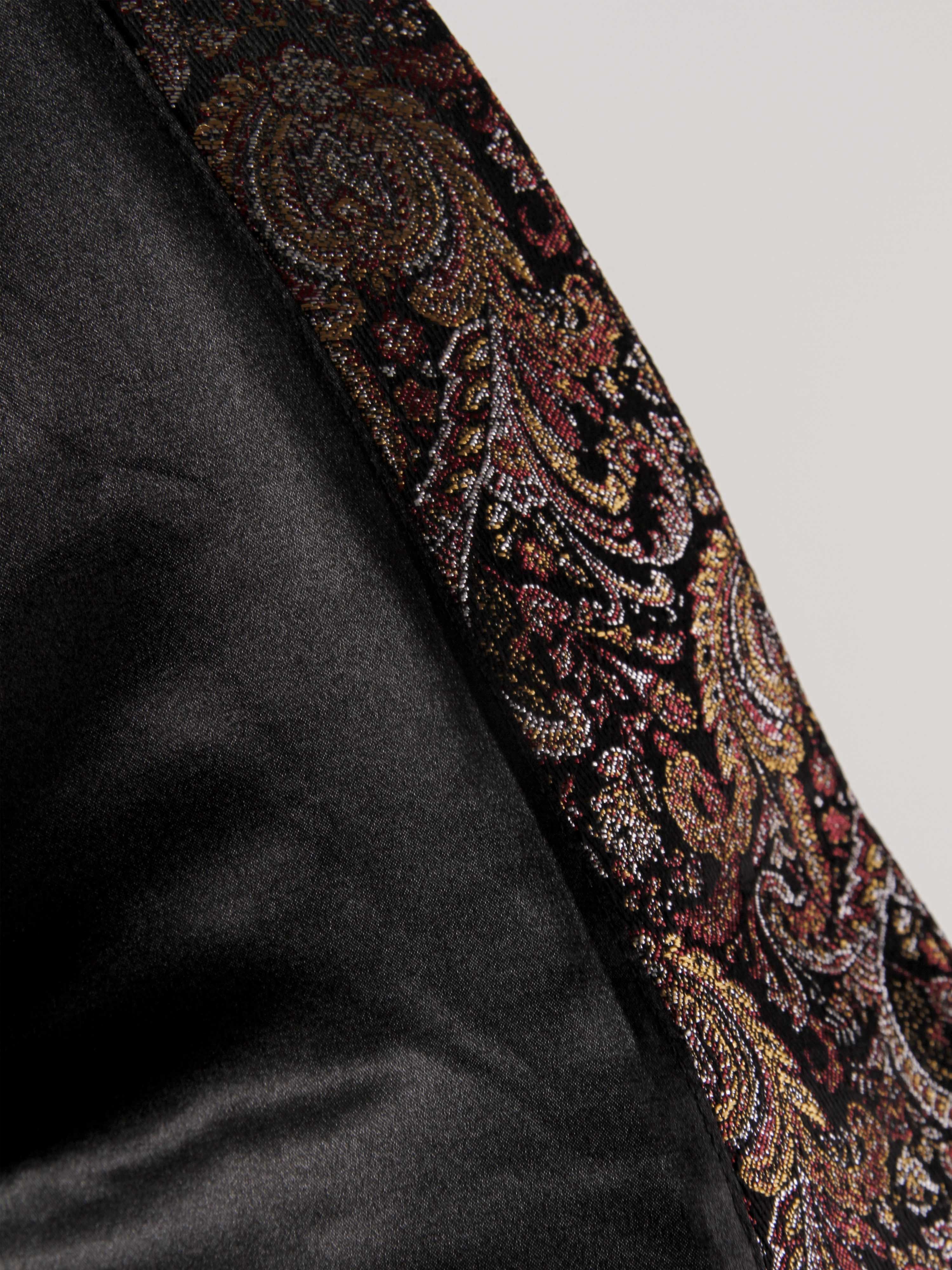ETHNIC WOVEN PATTERN SHORT CAFTAN JACKET