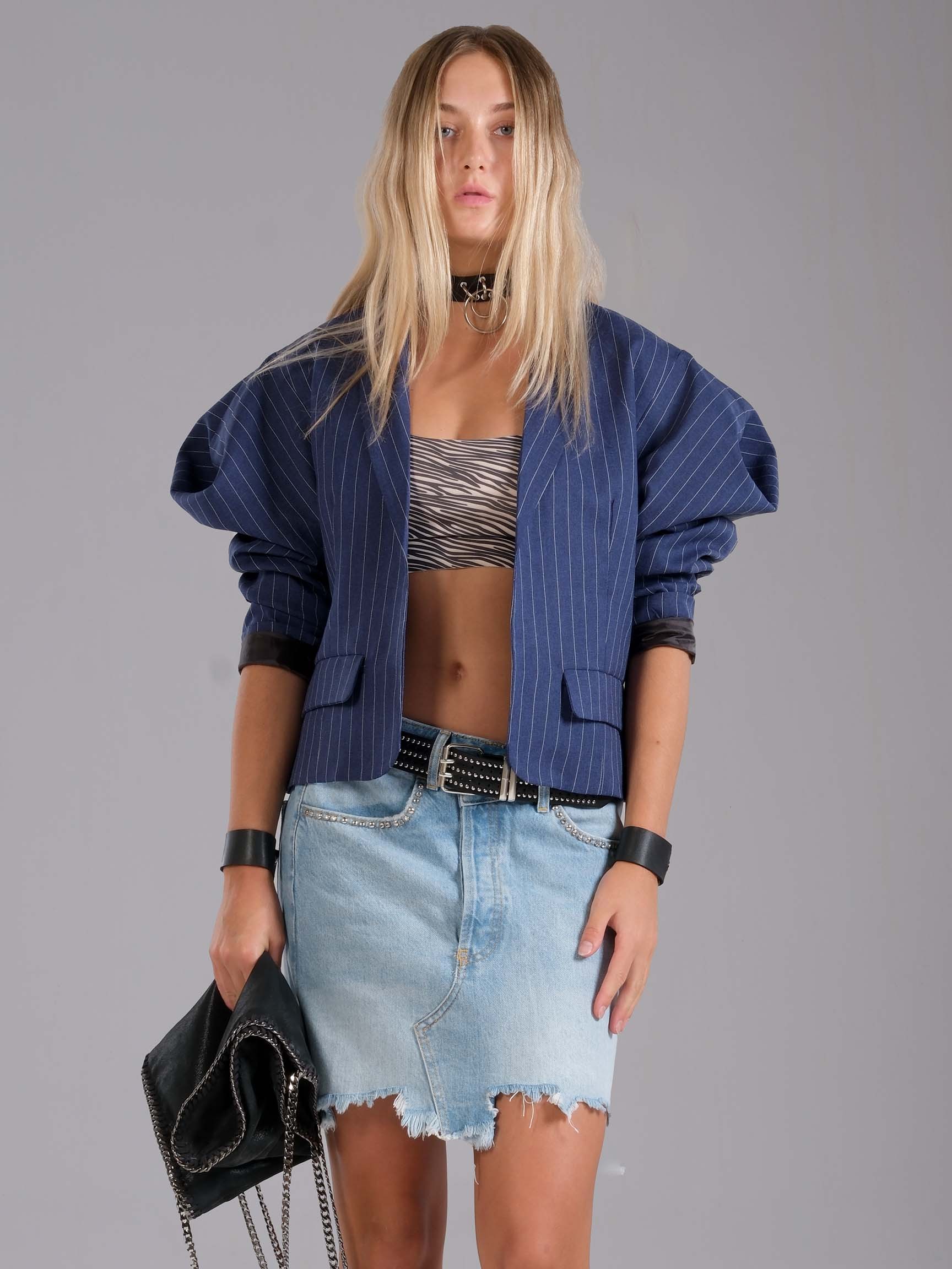 BALLOON SLEEVE CROP  BLAZER