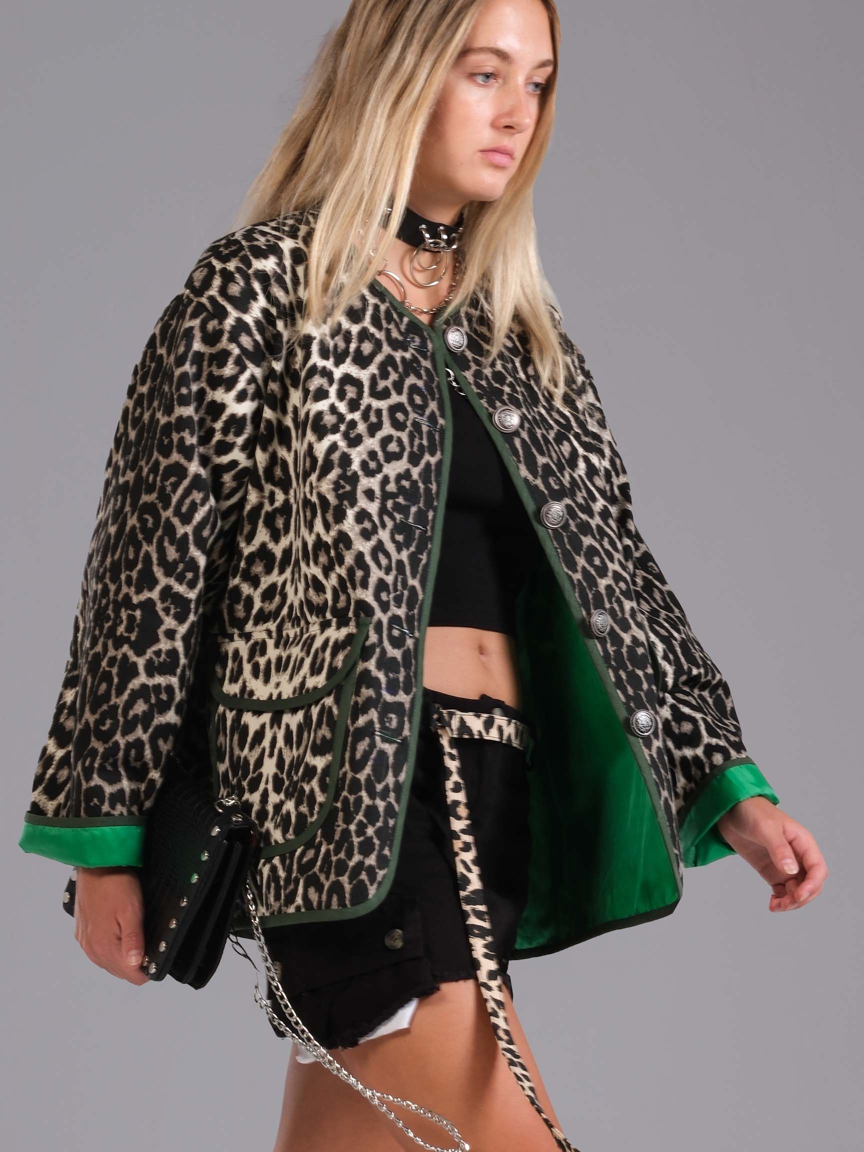 LEOPAR DESEN KADIN CEKET