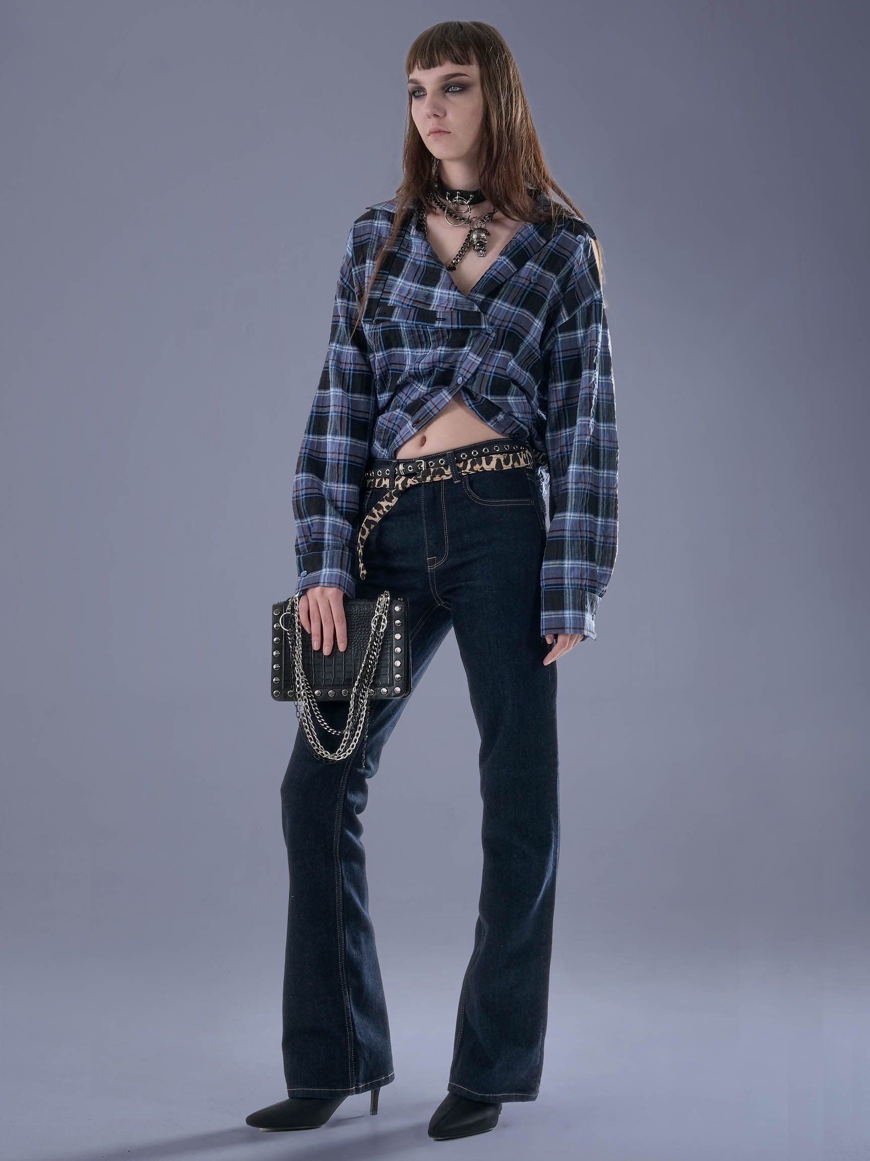 FLARE FIT DENIM PANT