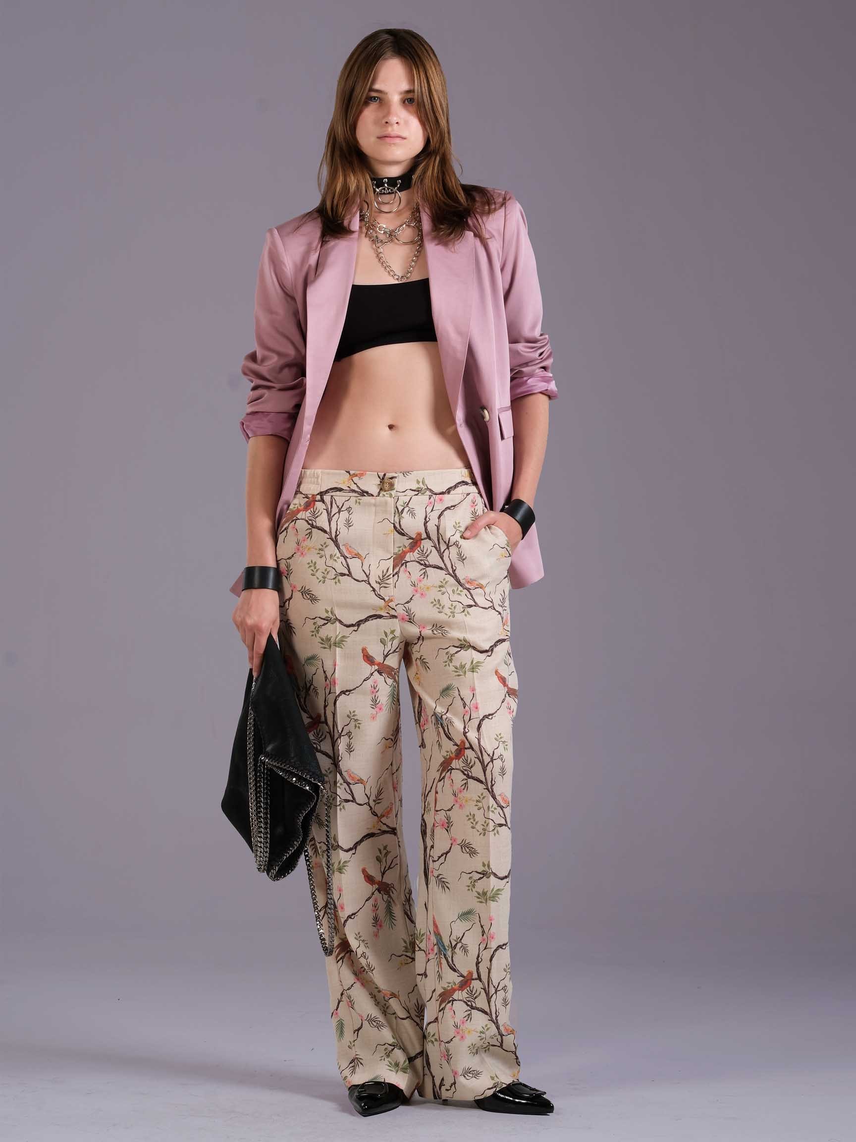 ÇİÇEK DESEN LOOSE KADIN PANTOLON