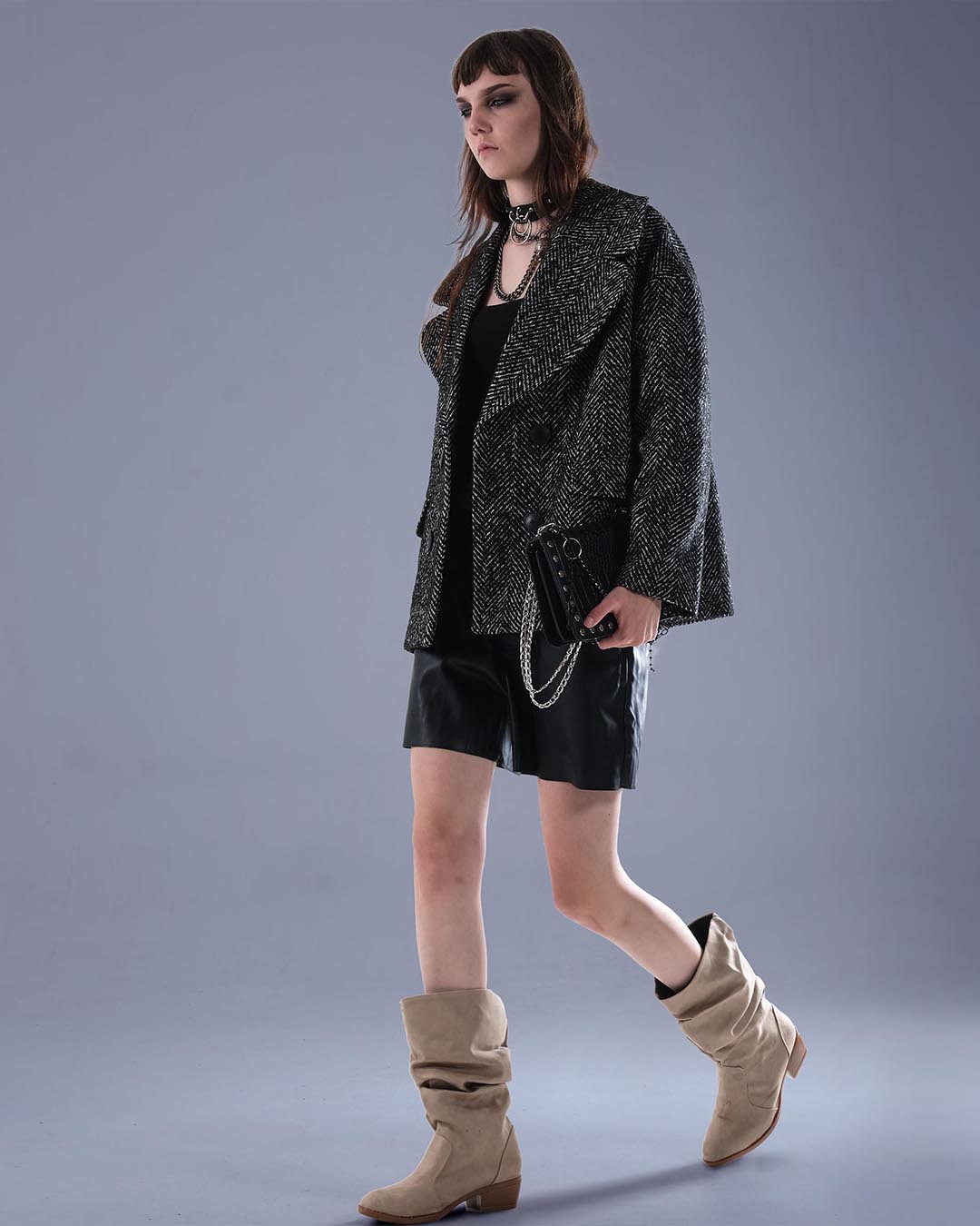 MEKHNA KOLEKSİYON YÜN KADIN CEKET