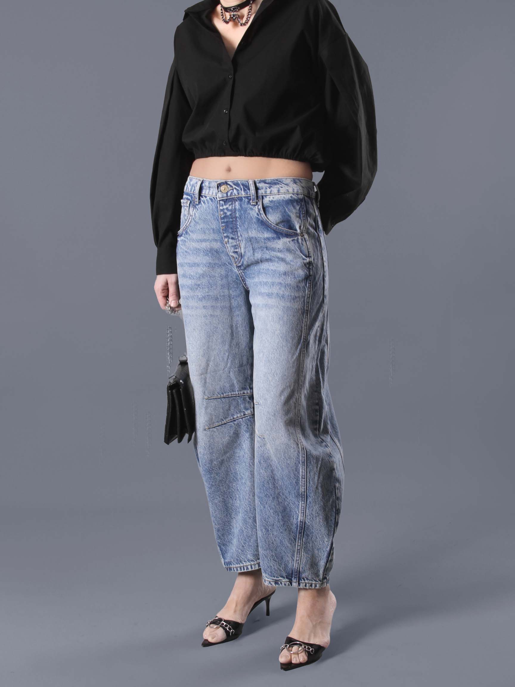 LABORER BALLOON DENIM PANT