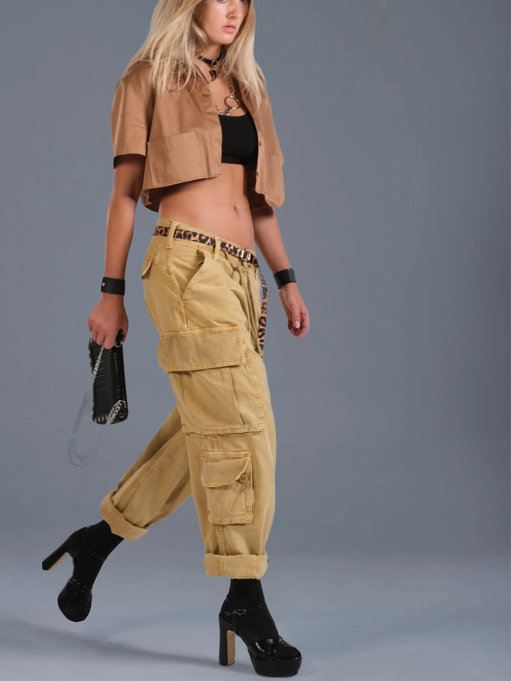 LOOSE CARGO DENIM PANT