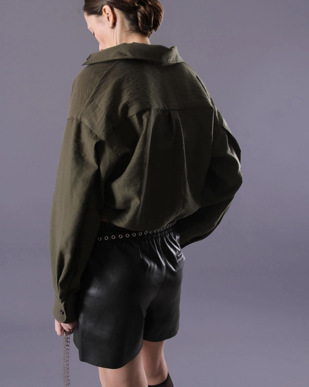 CROSSOVER BUBBLE CROP AEROBIN GÖMLEK