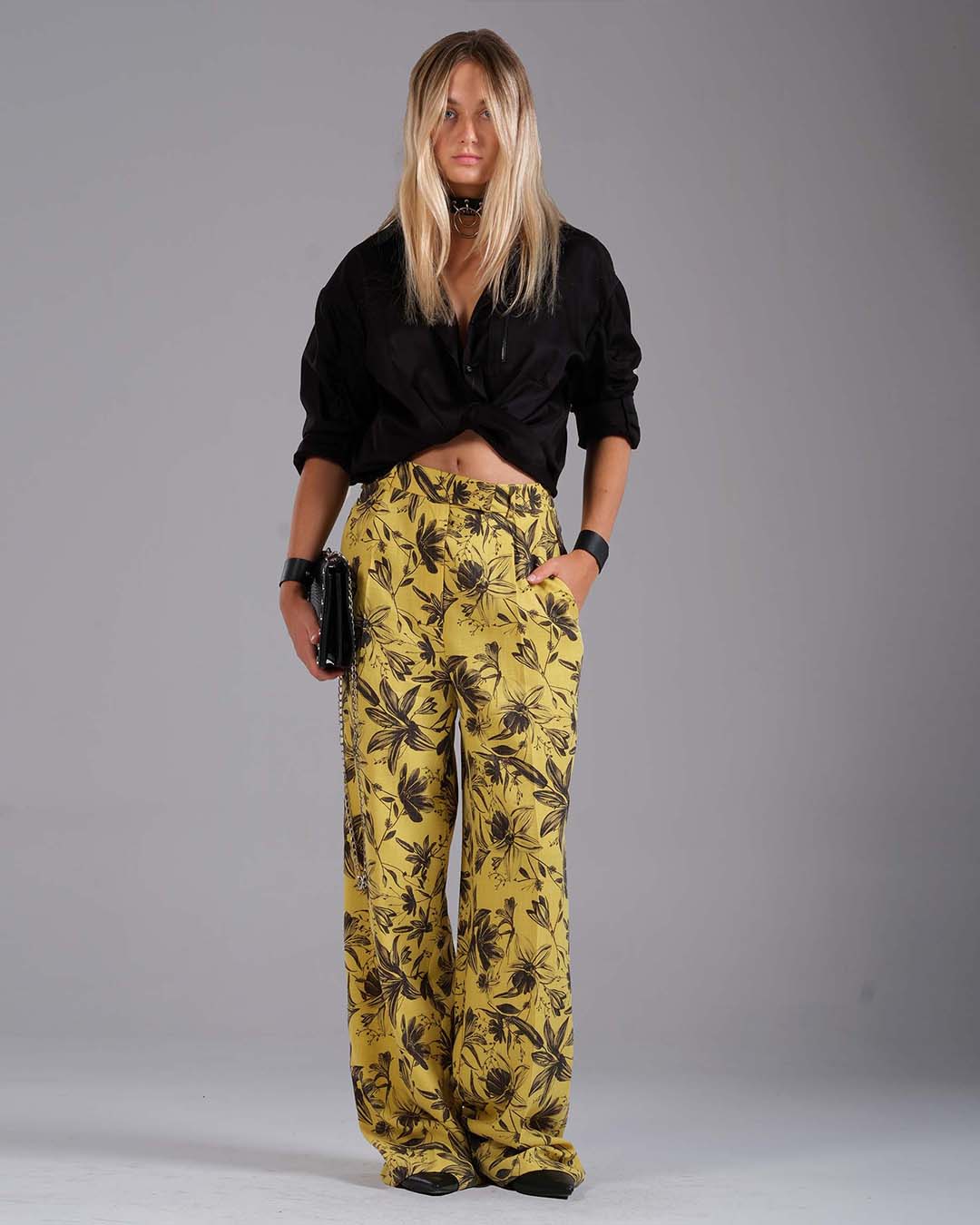 ÇİÇEK DESEN LOOSE KADIN PANTOLON