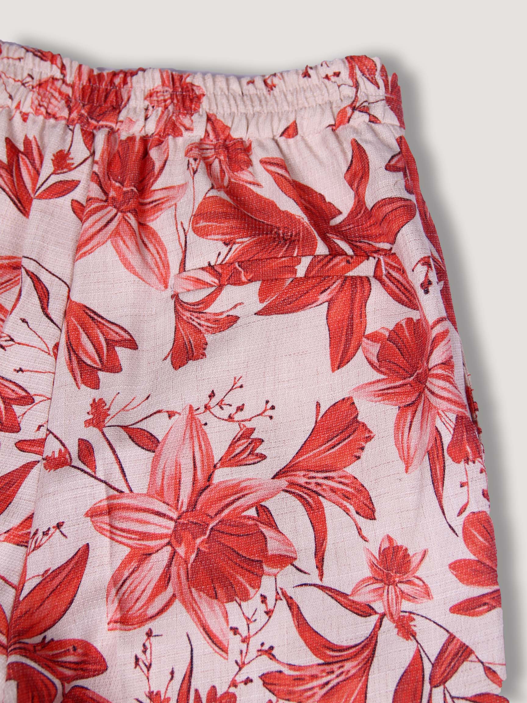 ÇİÇEK DESEN LOOSE KADIN PANTOLON