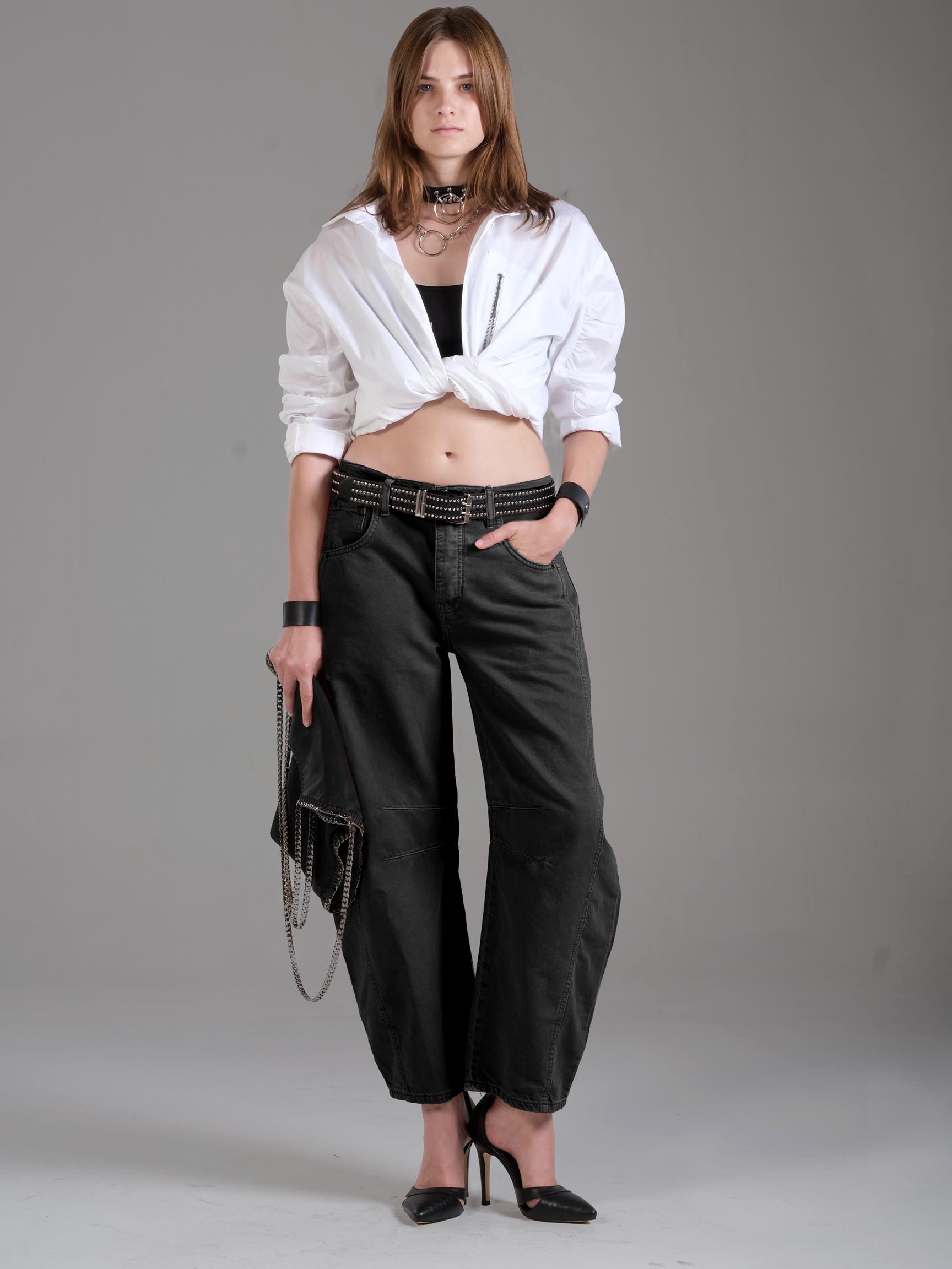 LABORER BALON DENIM PANTOLON - Siyah