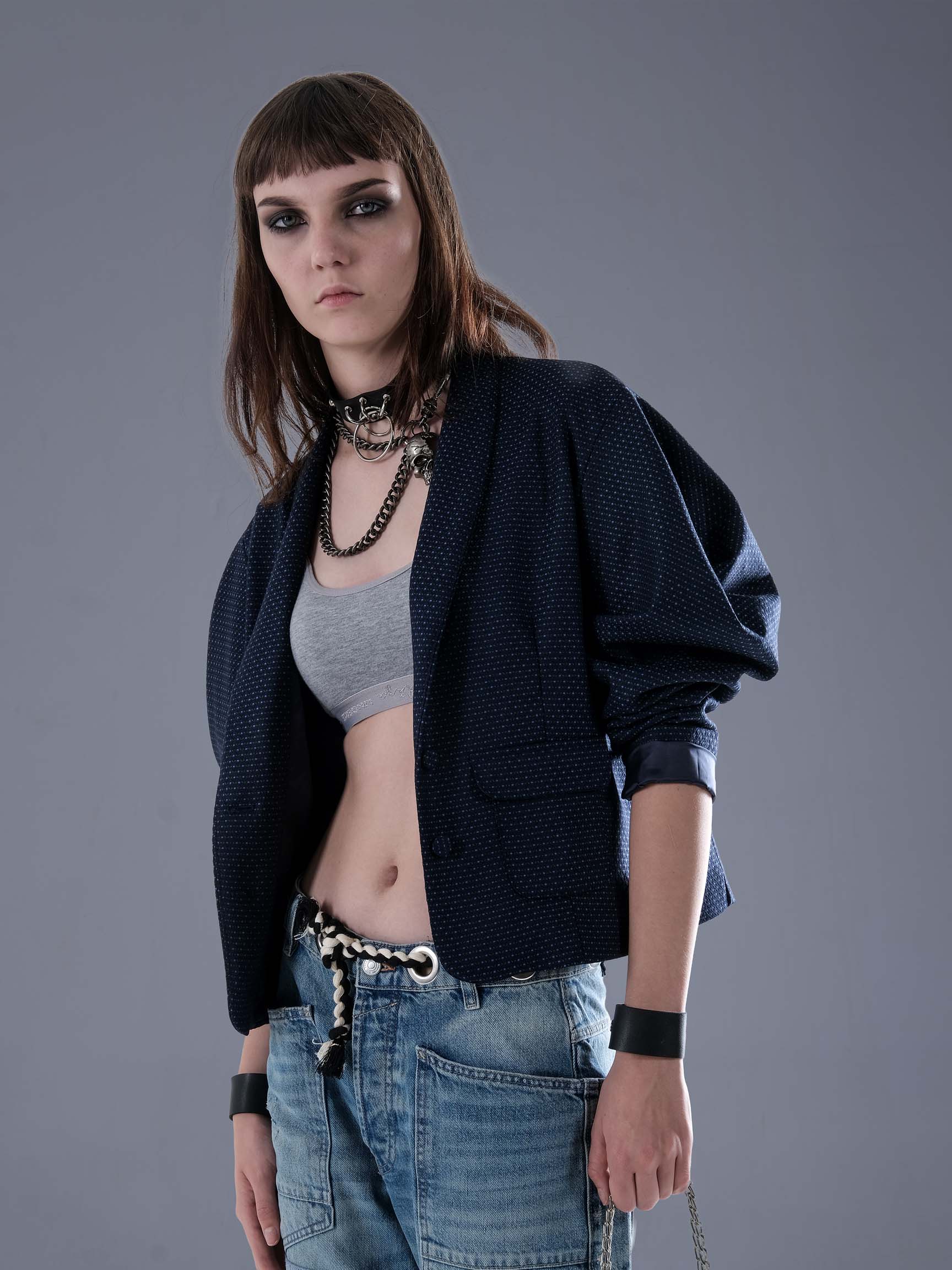 BALON KOL CROP KADIN BLAZER