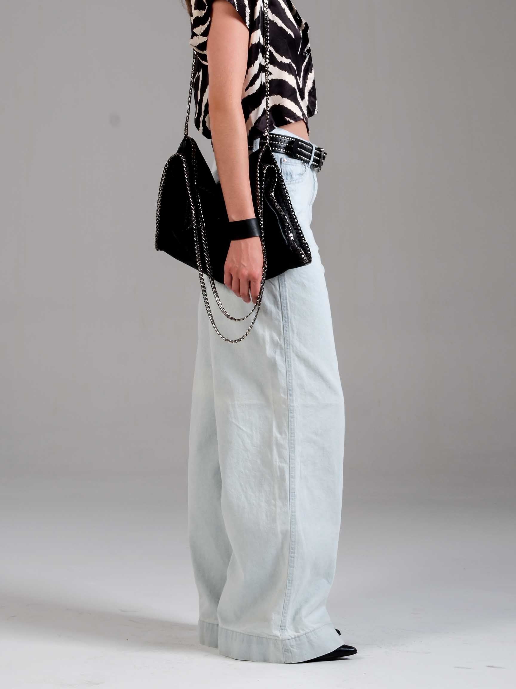 GENİŞ PAÇA KADIN LOOSE DENIM PANTOLON