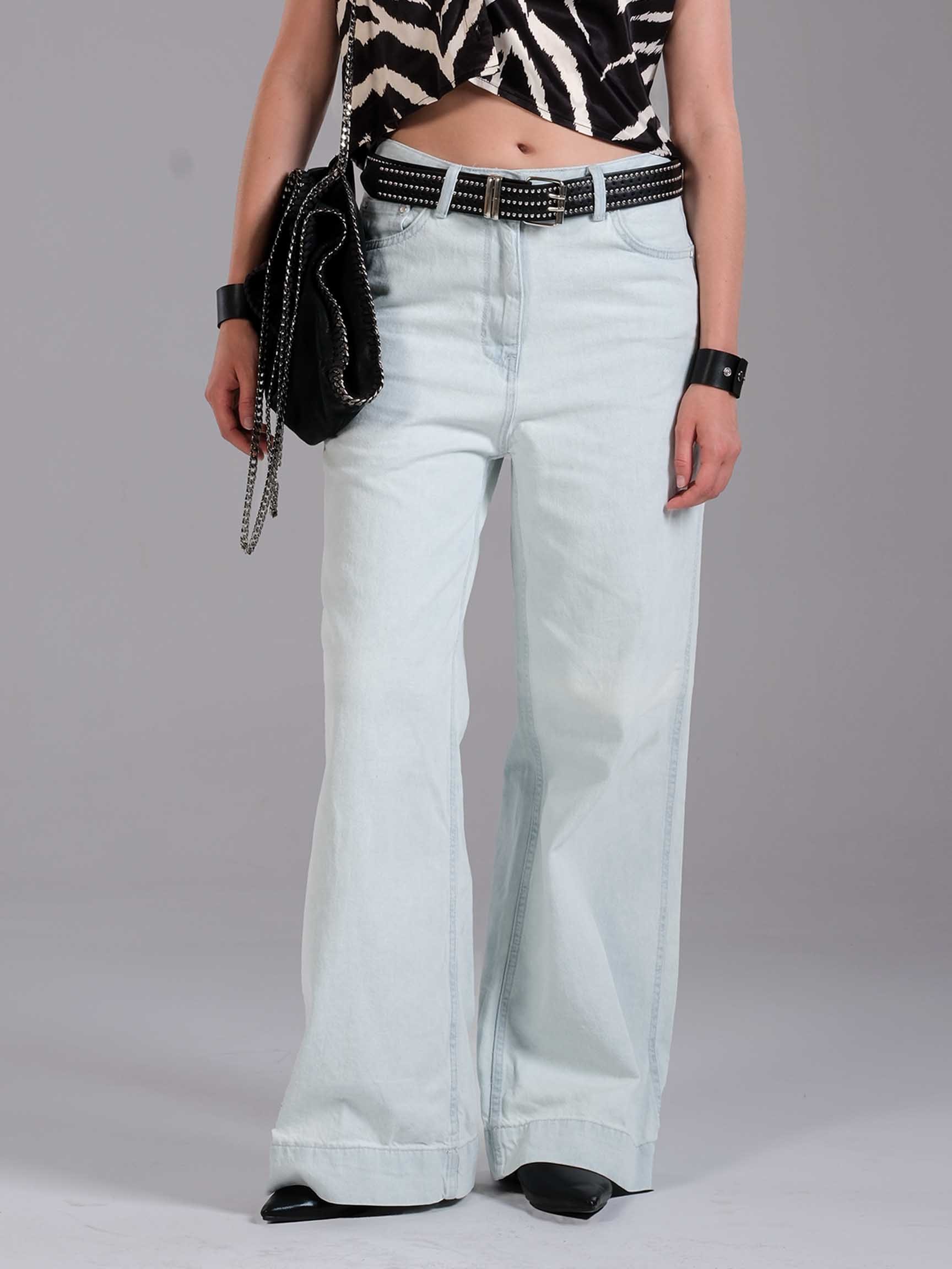 GENİŞ PAÇA KADIN LOOSE DENIM PANTOLON