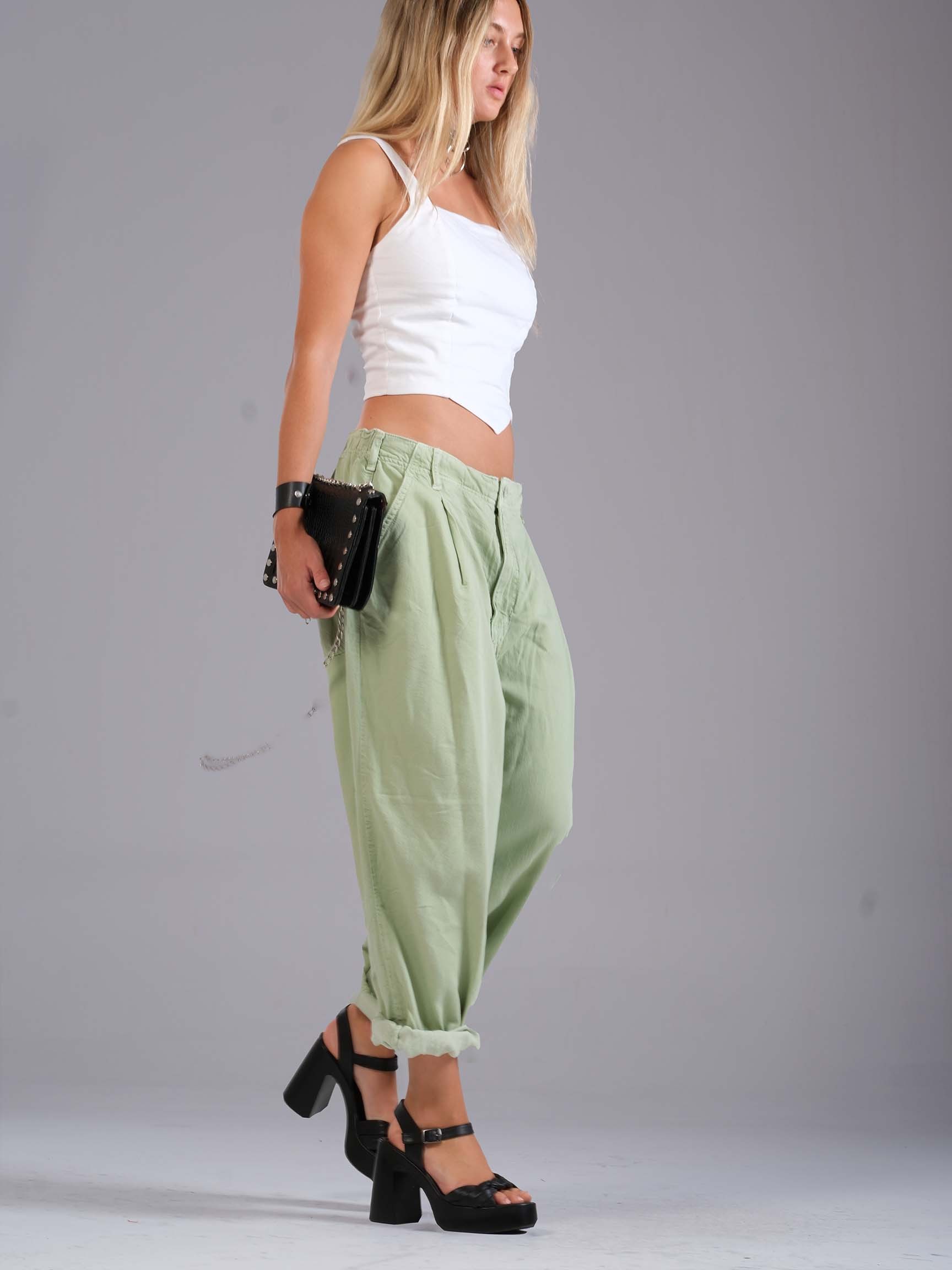 BAMBOO DENIM LOOSE KADIN PANTOLON