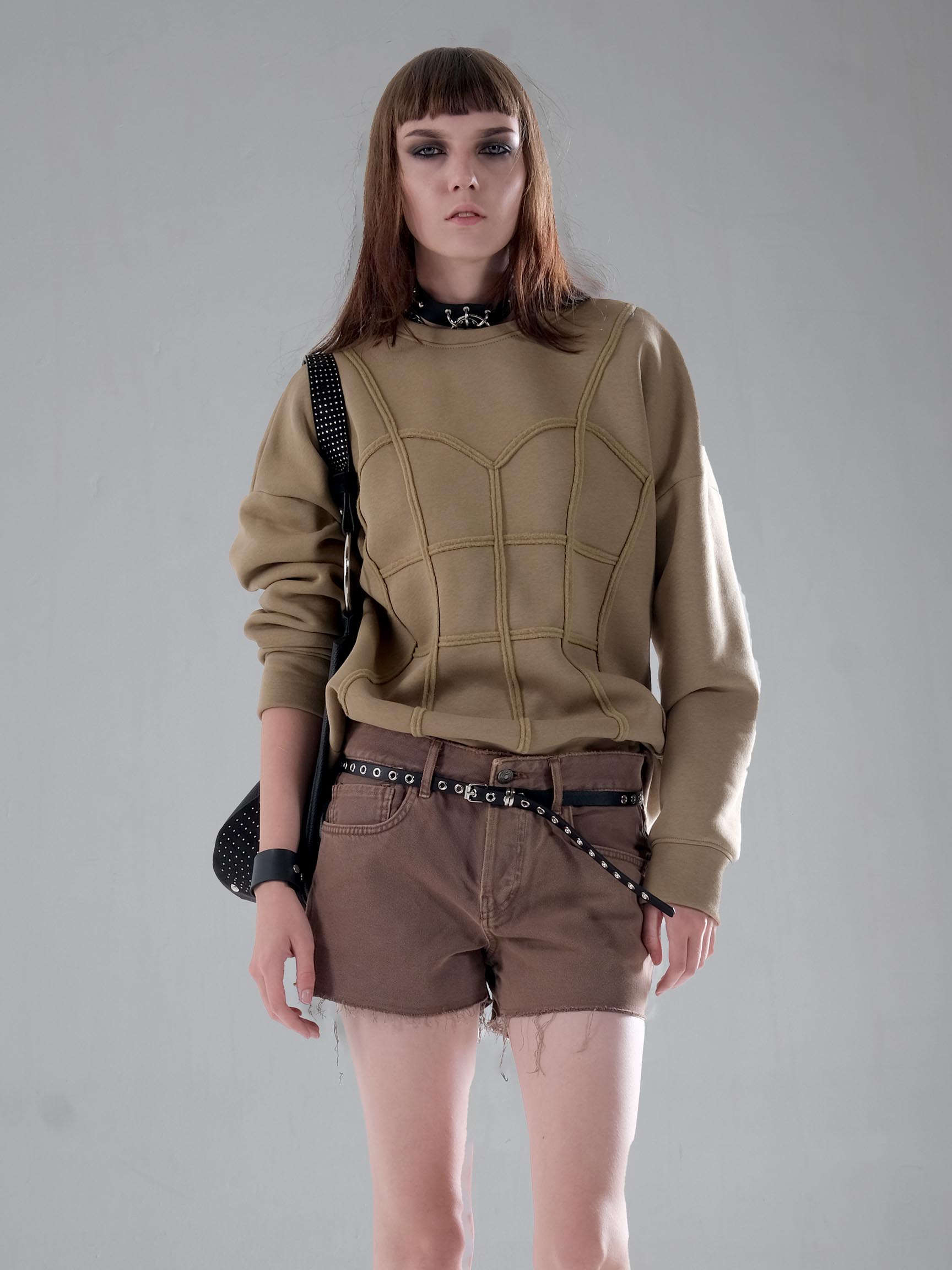KORSAJ LOOSE SWEATSHIRT - Olive Yeşil