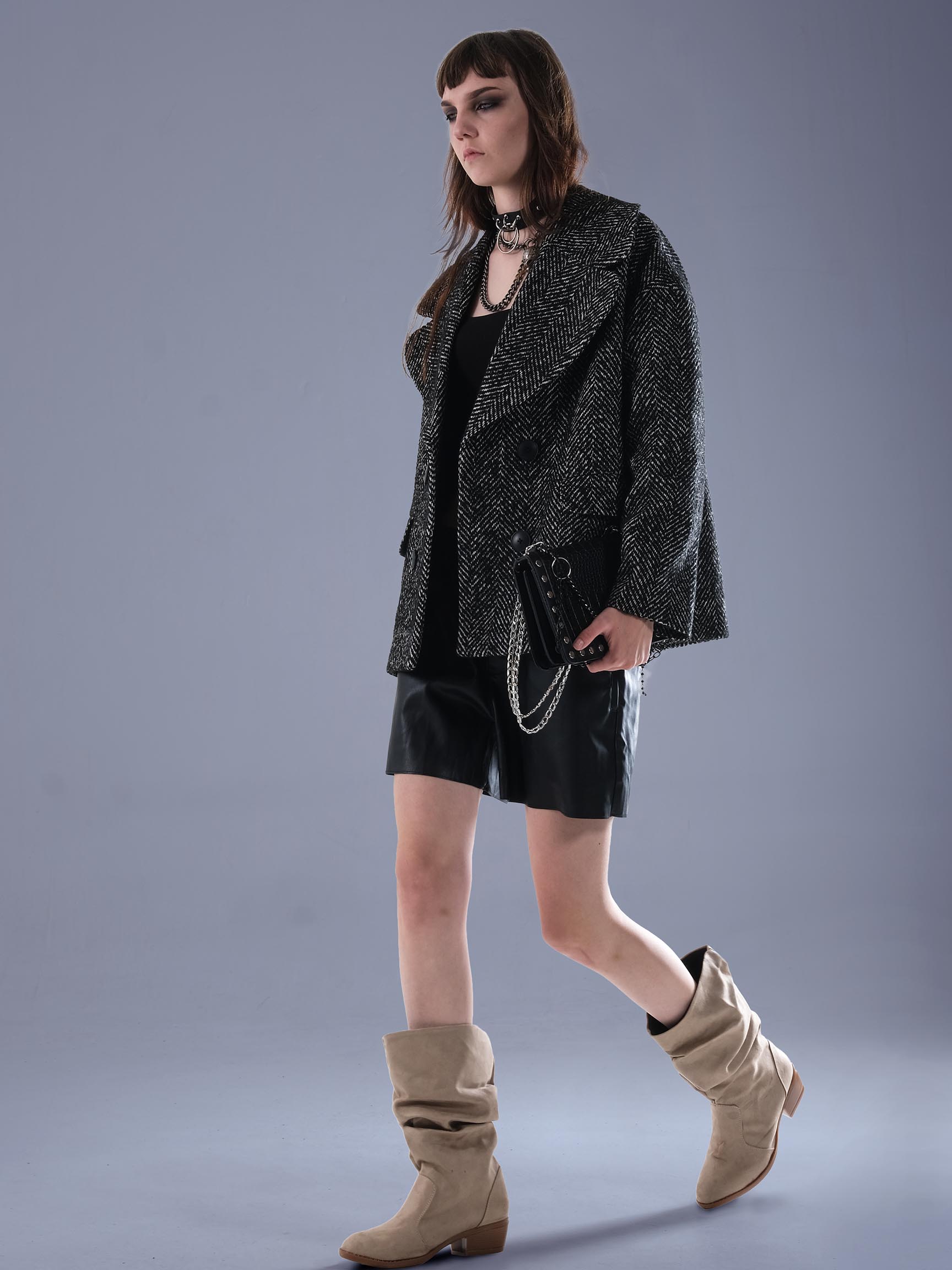 MEKHNA KOLEKSİYON YÜN KADIN CEKET