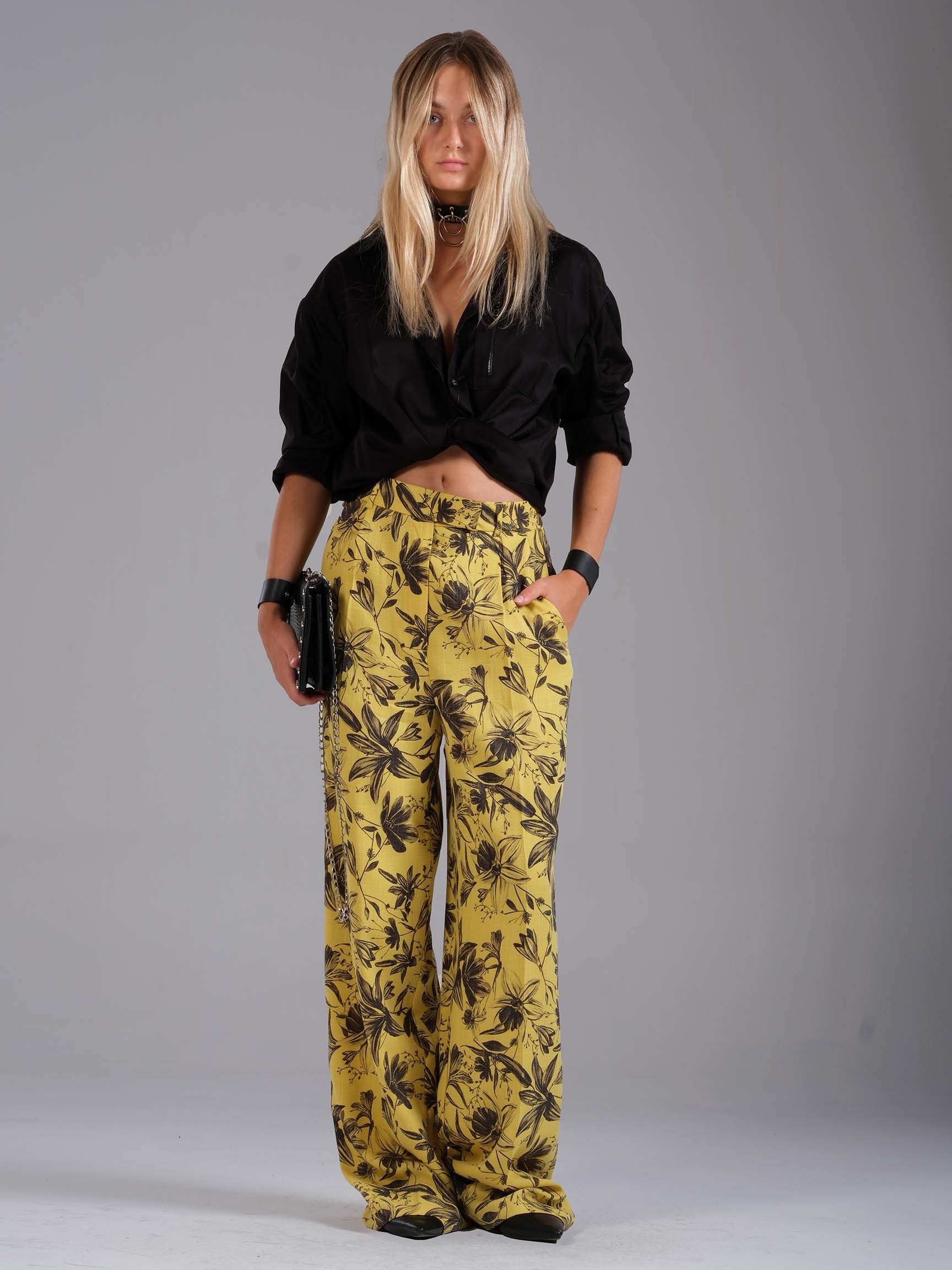 ÇİÇEK DESEN LOOSE KADIN PANTOLON
