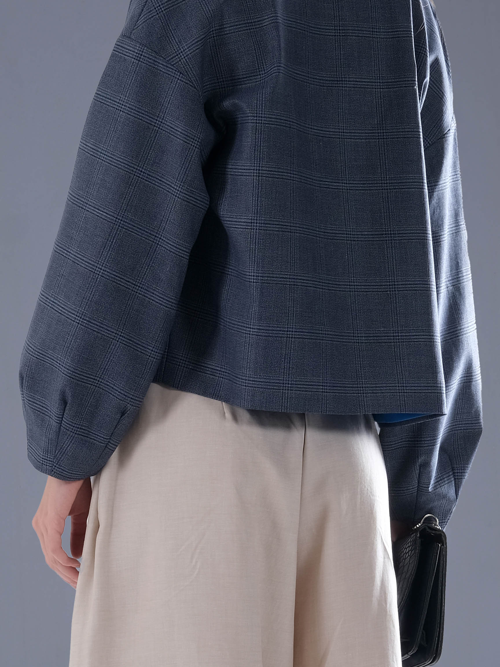 PLAID CARDIGAN JACKET