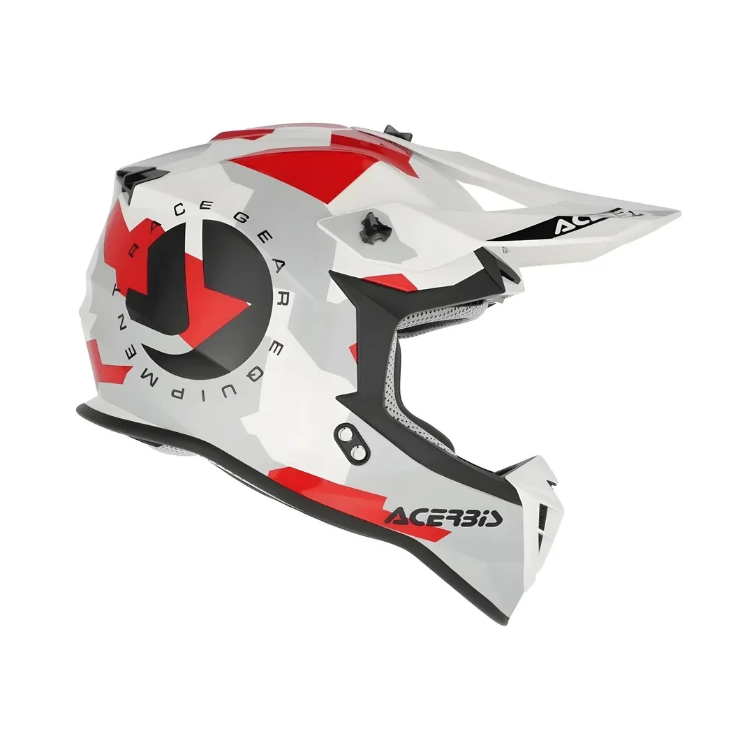 Kask Acerbis Lınear 2206 Gri Kırmızı