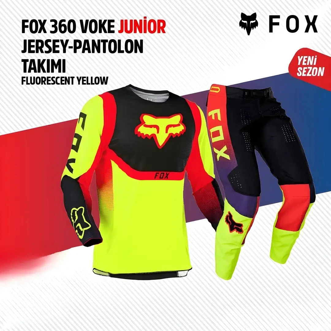 Jersey Pantolon Takımı Çocuk Fox Sarı Kırmızı