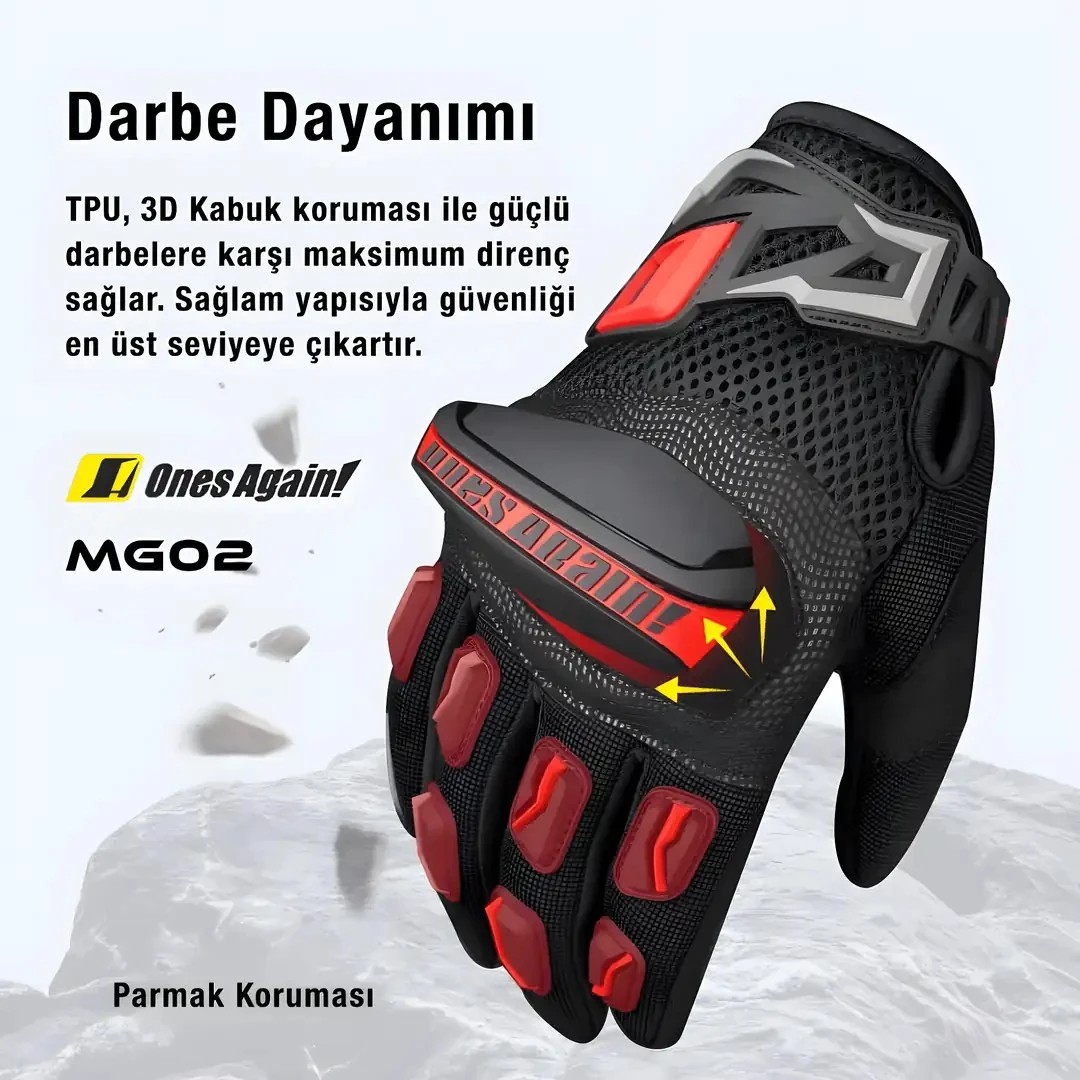 Eldiven Ones Again MG02 Kırmızı