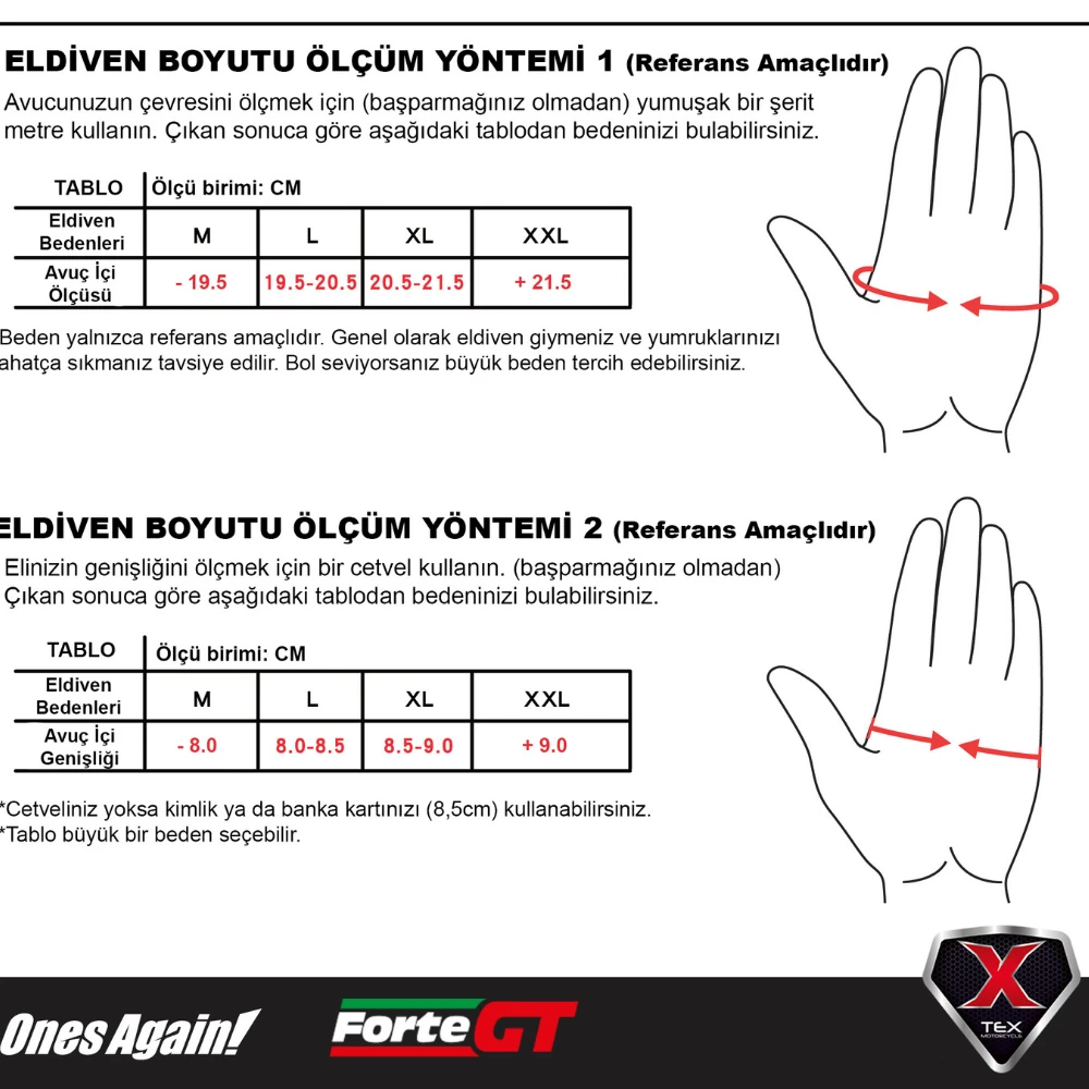 Eldiven Ones Again MG02 Kırmızı