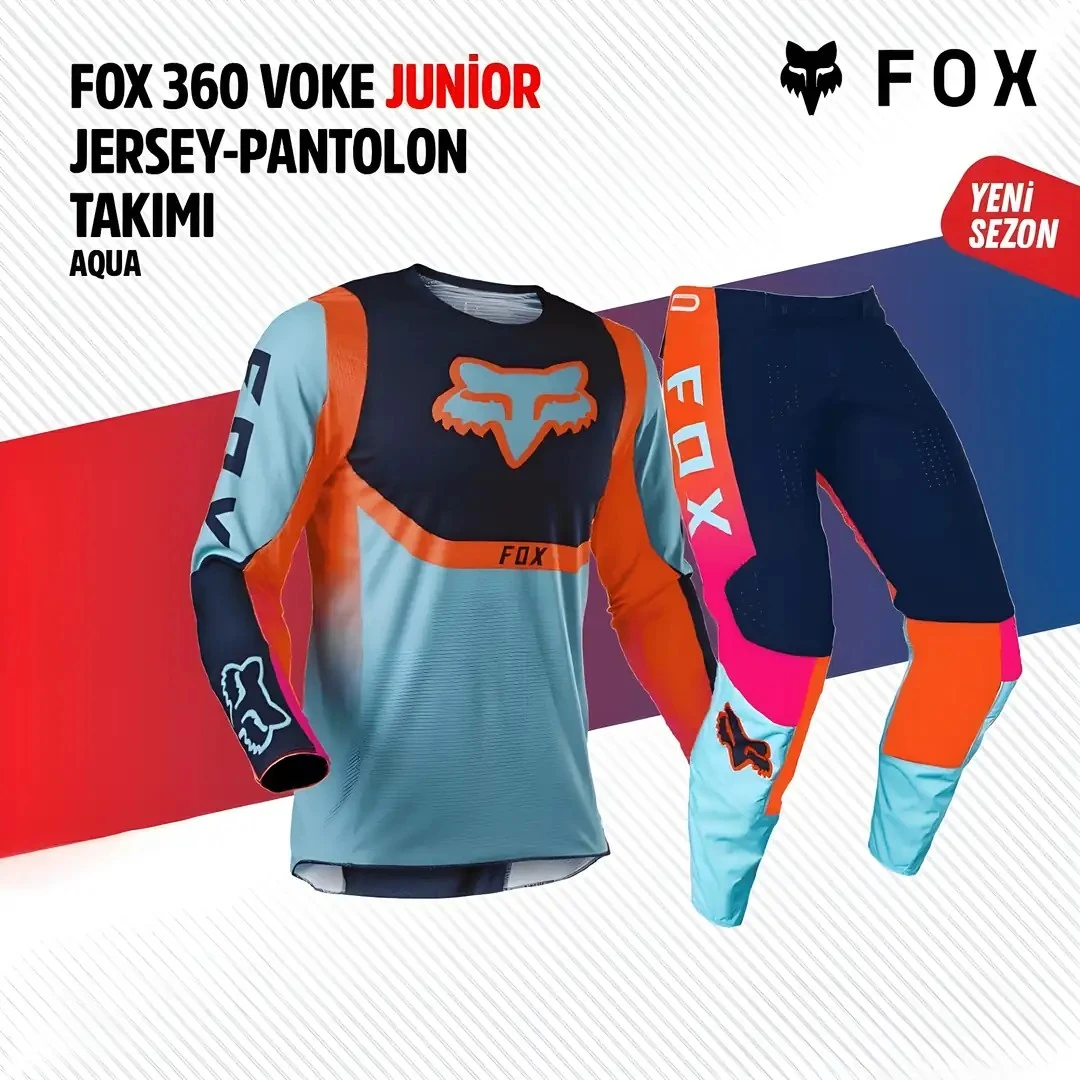 Jersey Pantolon Takımı Fox Mavi Turuncu Çocuk