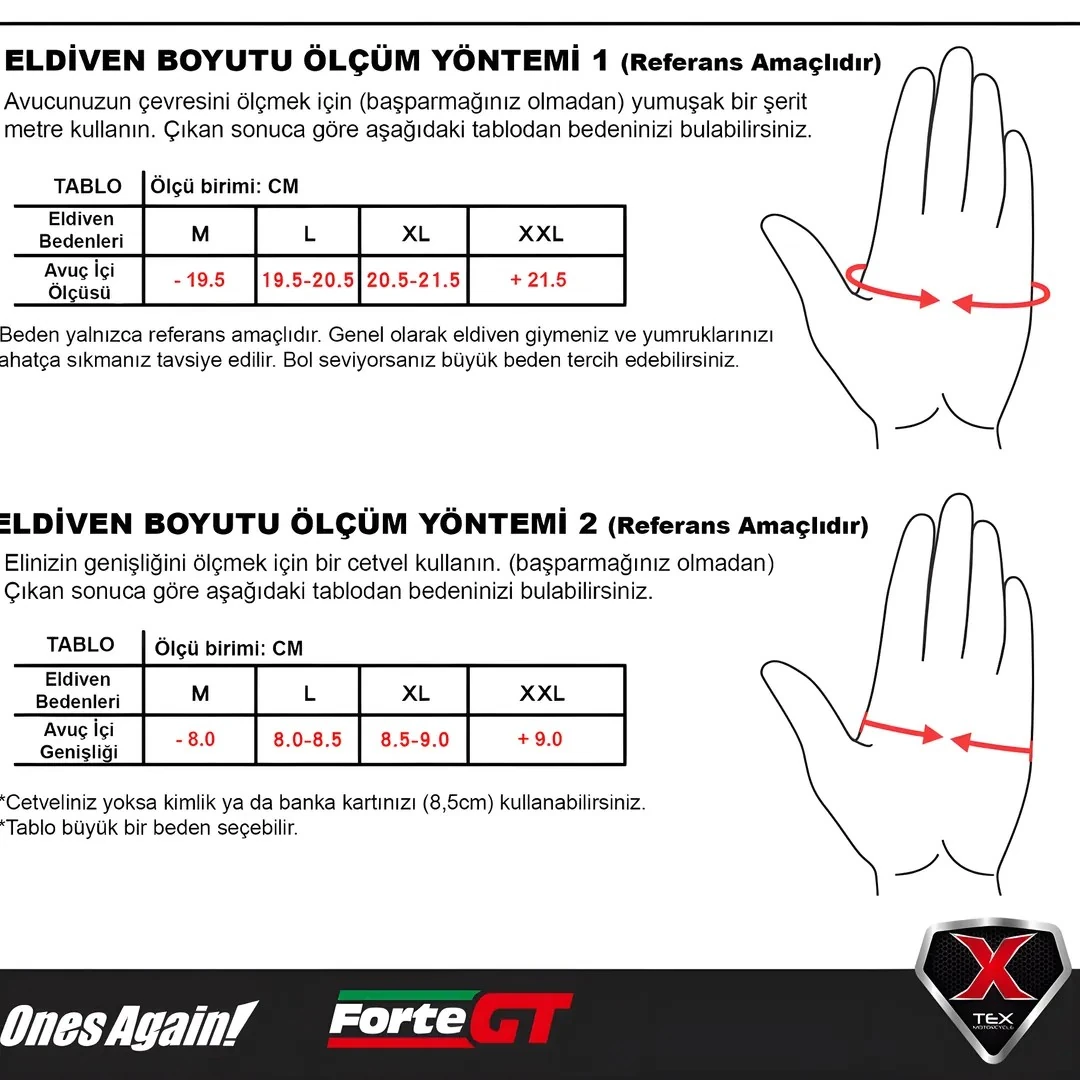 Eldiven Ones Again MG02 Kırmızı