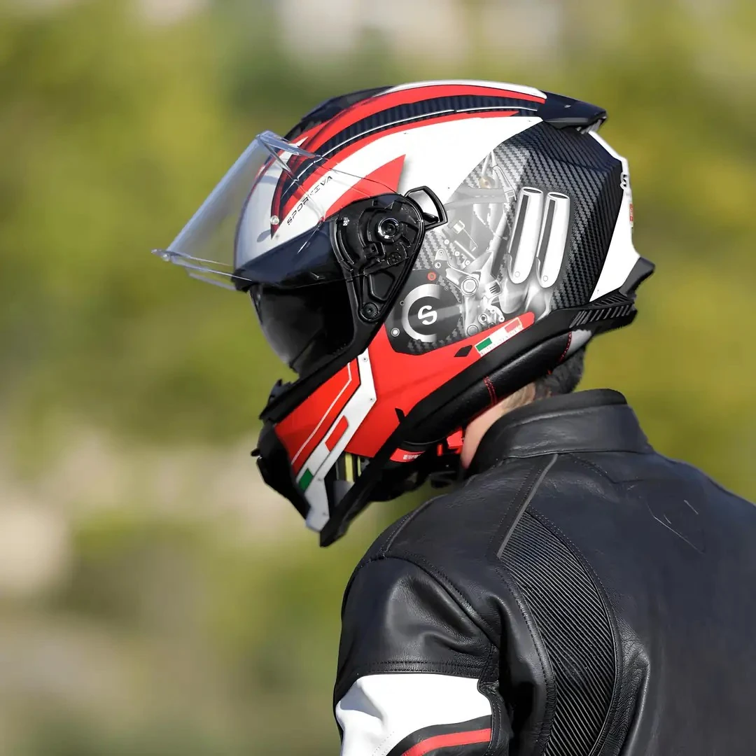 Kask Sway SW865 Full Face White Red