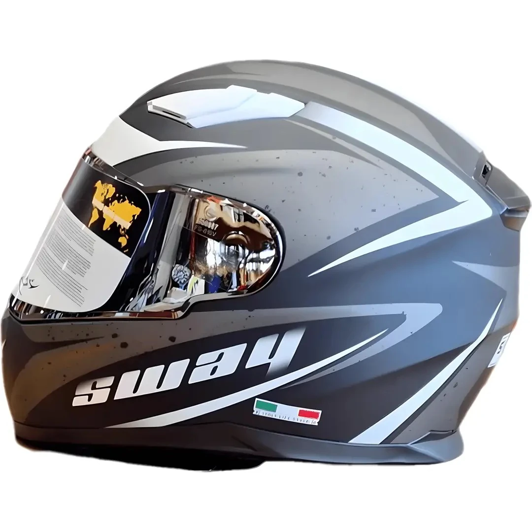 Kask Sway Full Face  SW-816 Mat Black White