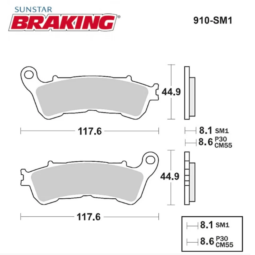 Fren Balatası Braking 910SM1