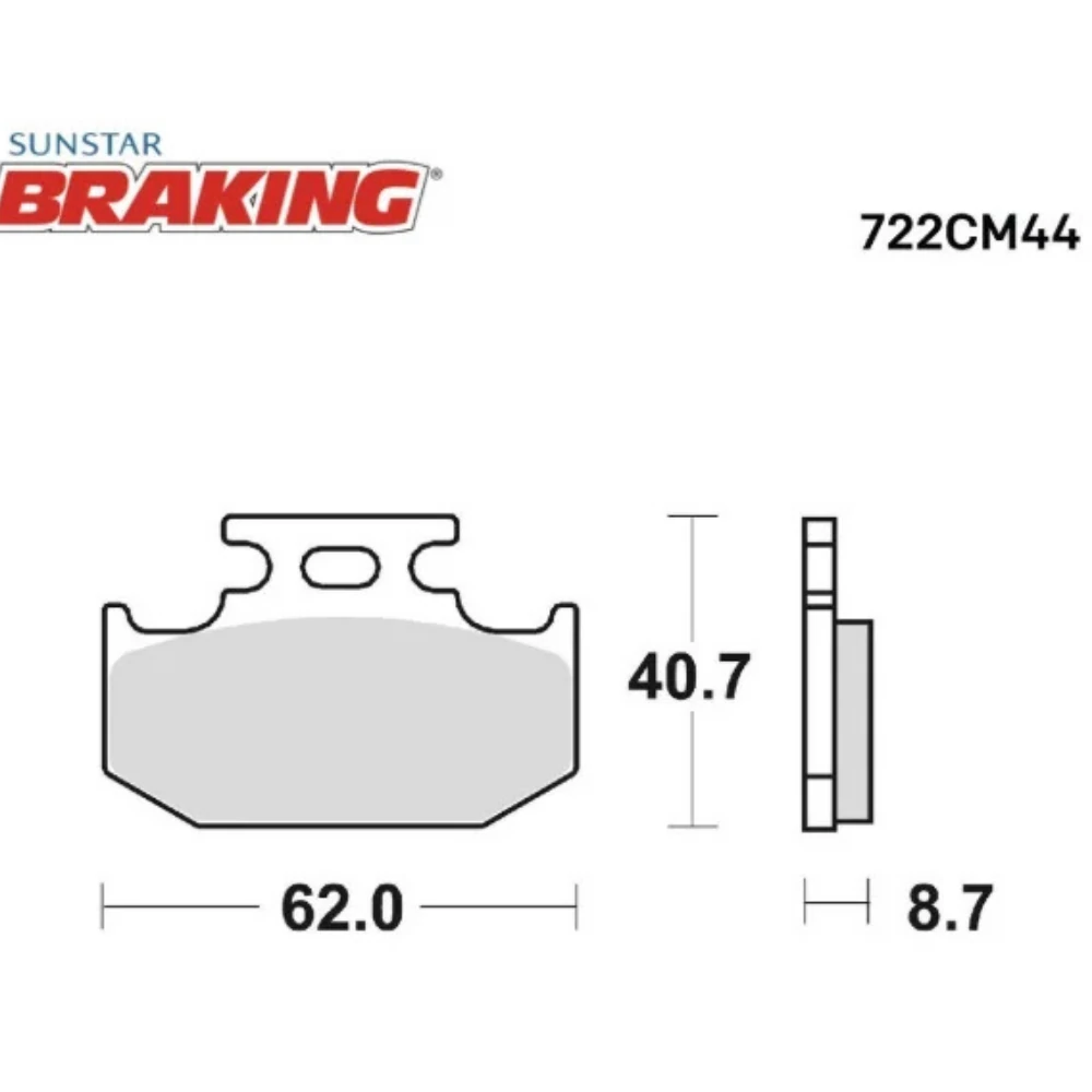 Fren Balatası Braking Sinterli 722CM44