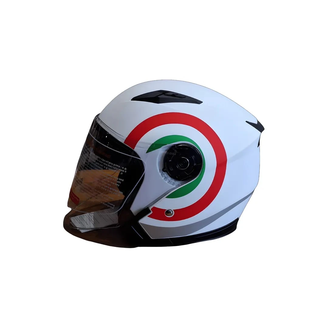 Kask Jiekai X1 White Red Green İtaly