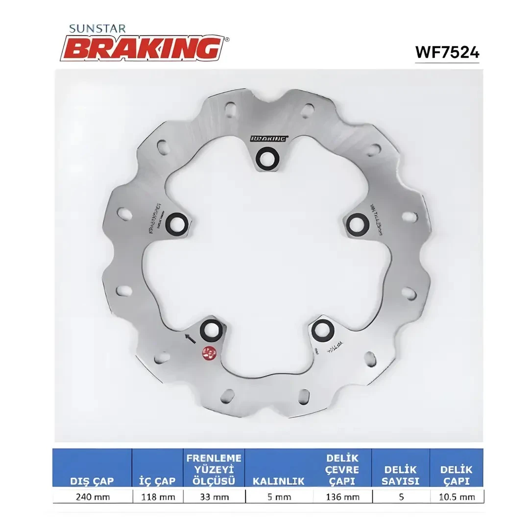Ön Fren Diski Braking WF7524