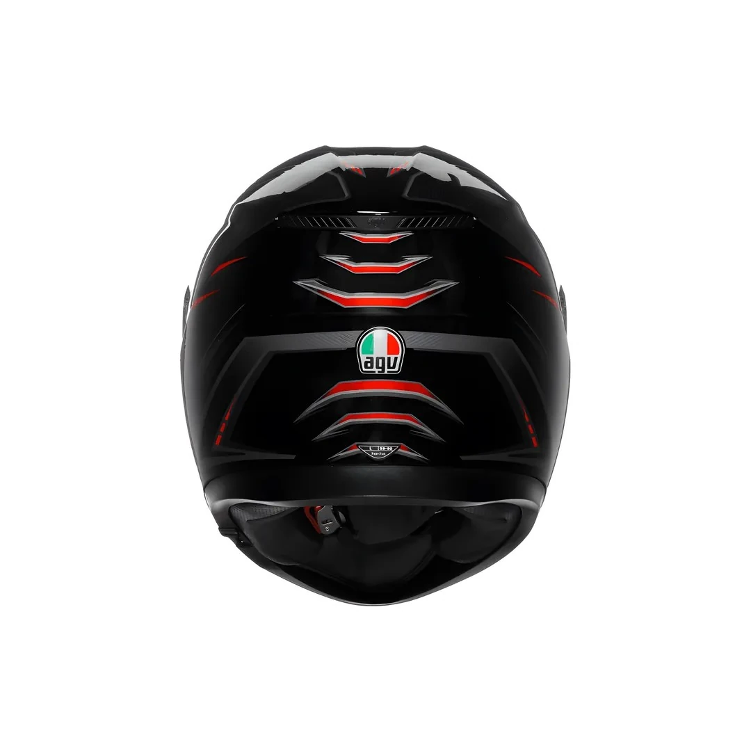 Kask Agv K3 Syth Black Red Kapalı